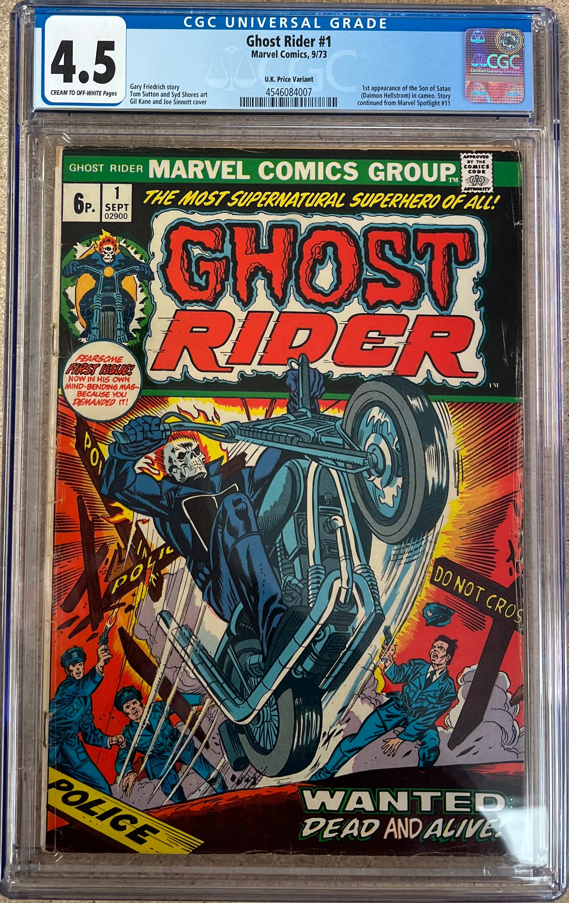 Ghost Rider #1 CGC 4.5