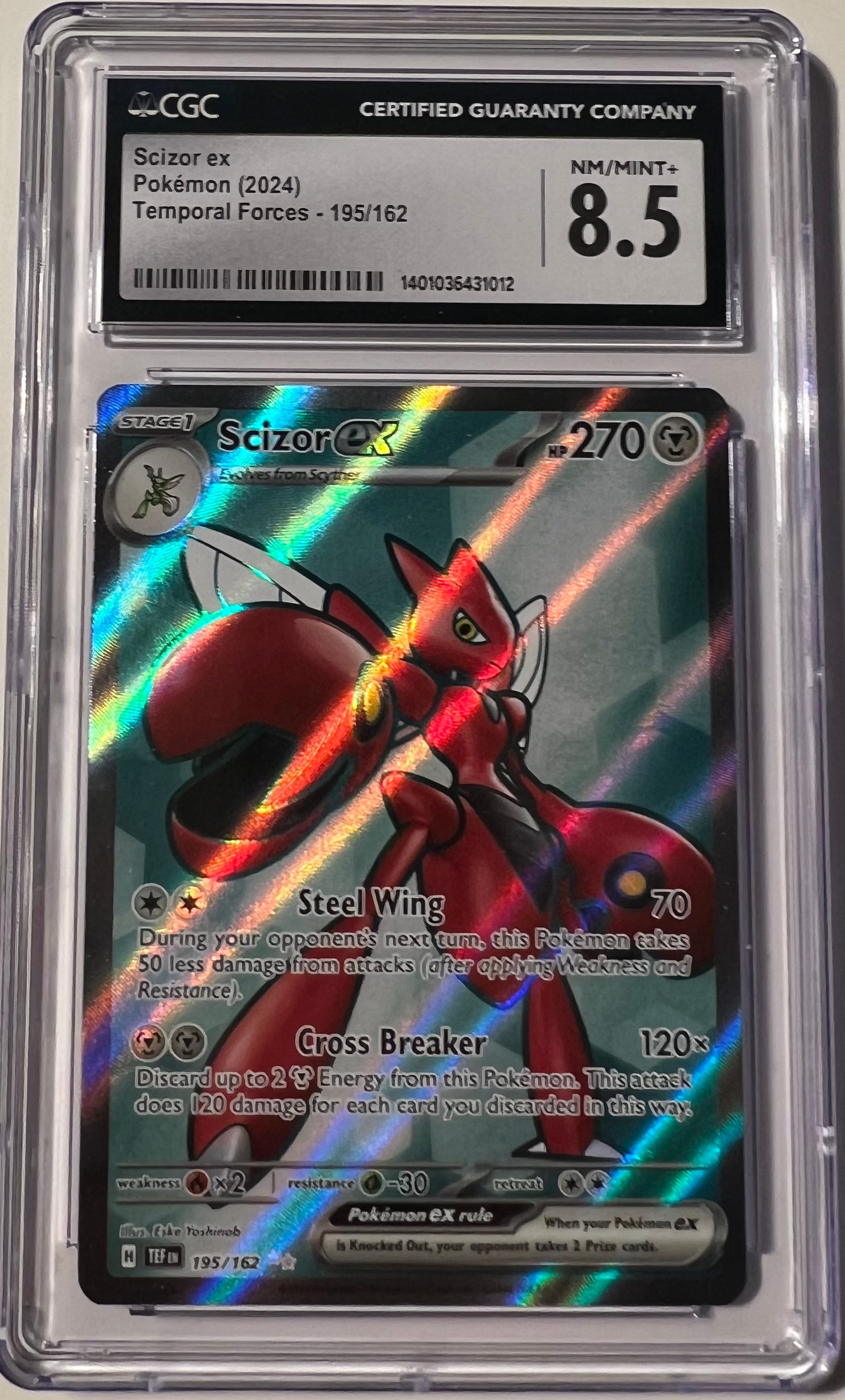 2024 Temporal Forces Scizor EX CGC 8.5