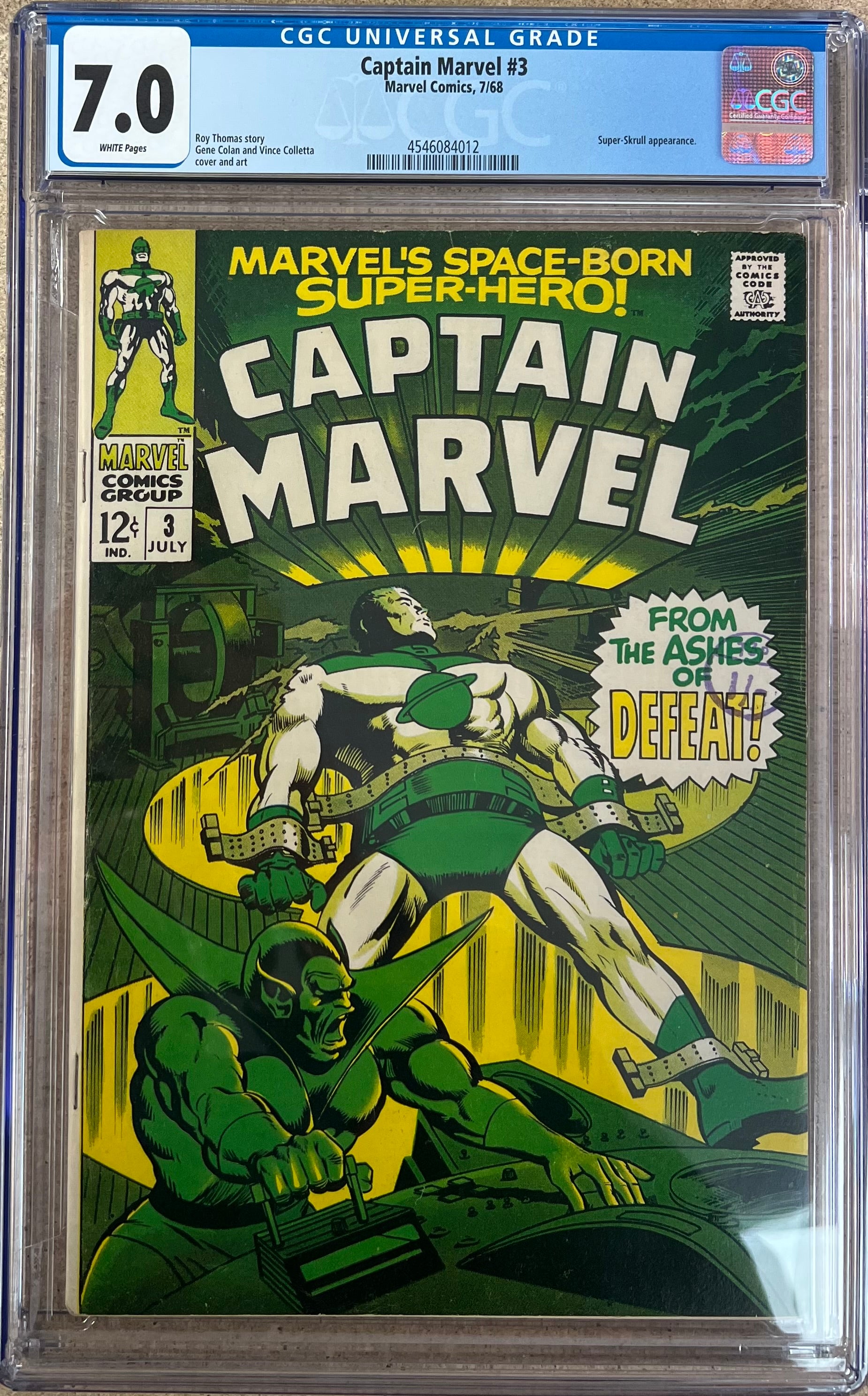 Captain Marvel #3 CGC 7.0