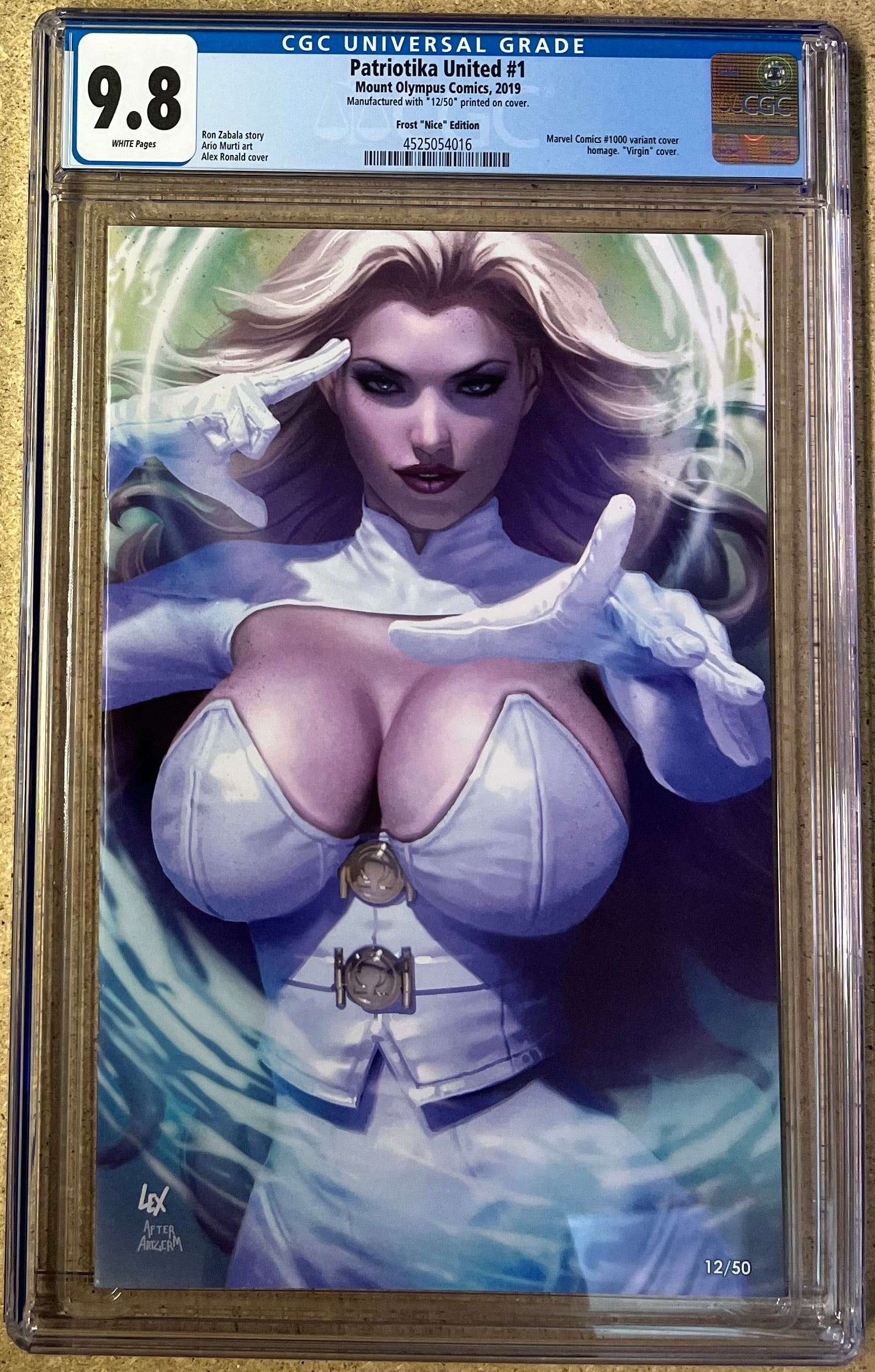 Patriotika United #1 Frost Nice CGC 9.8