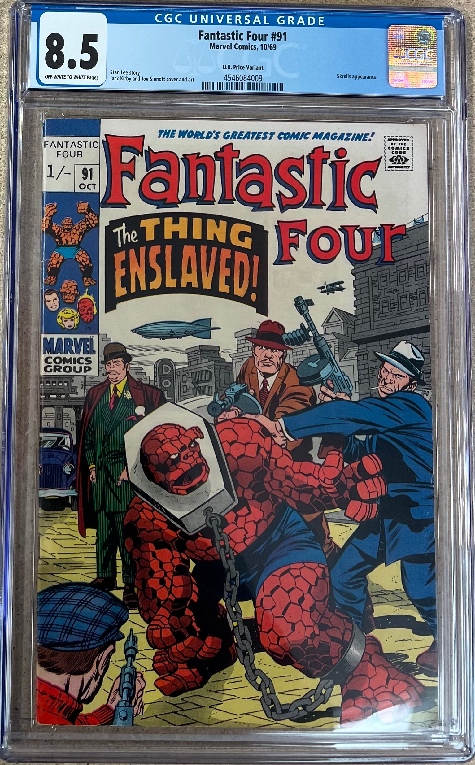 Fantastic Four #91 CGC 8.5