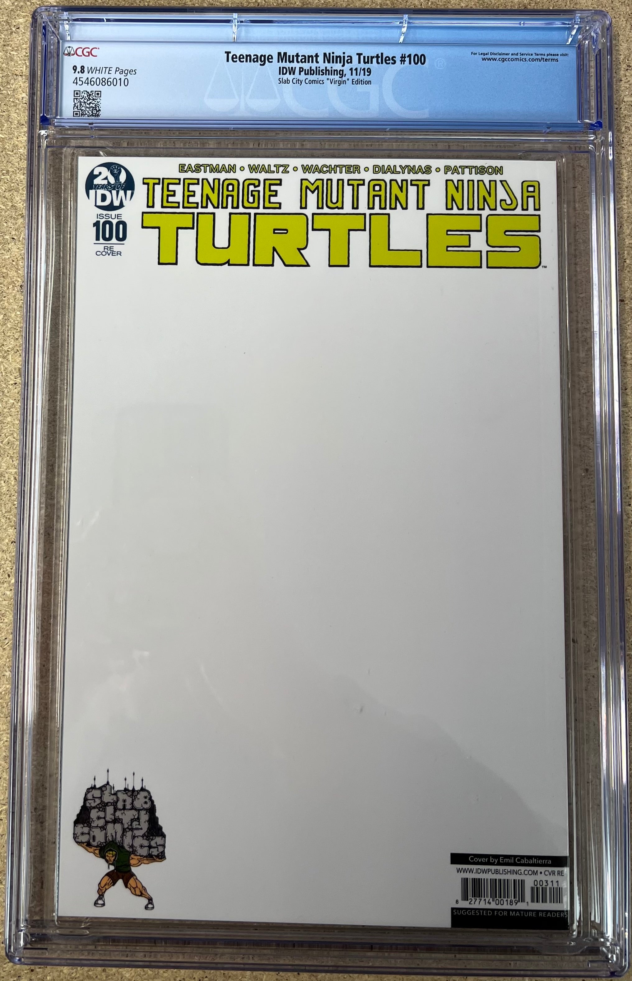 Teenage Mutant Ninja Turtles #100 Virgin CGC 9.8