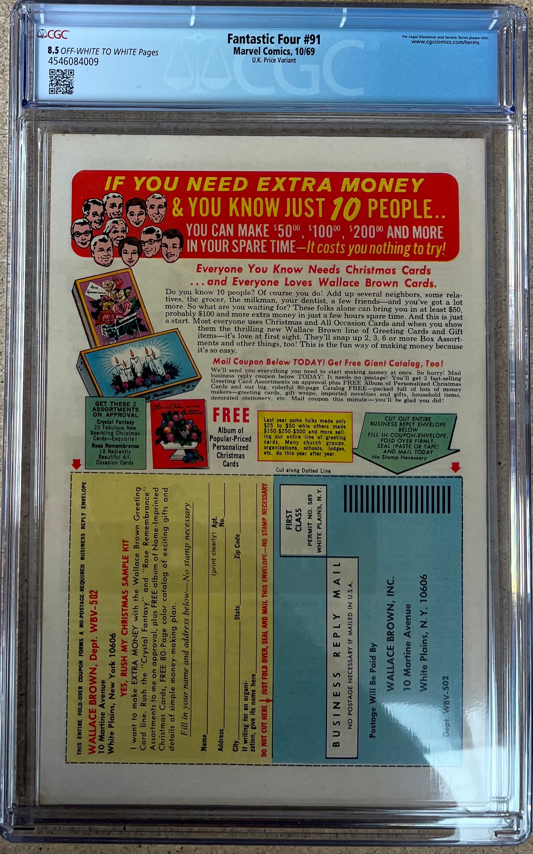 Fantastic Four #91 CGC 8.5