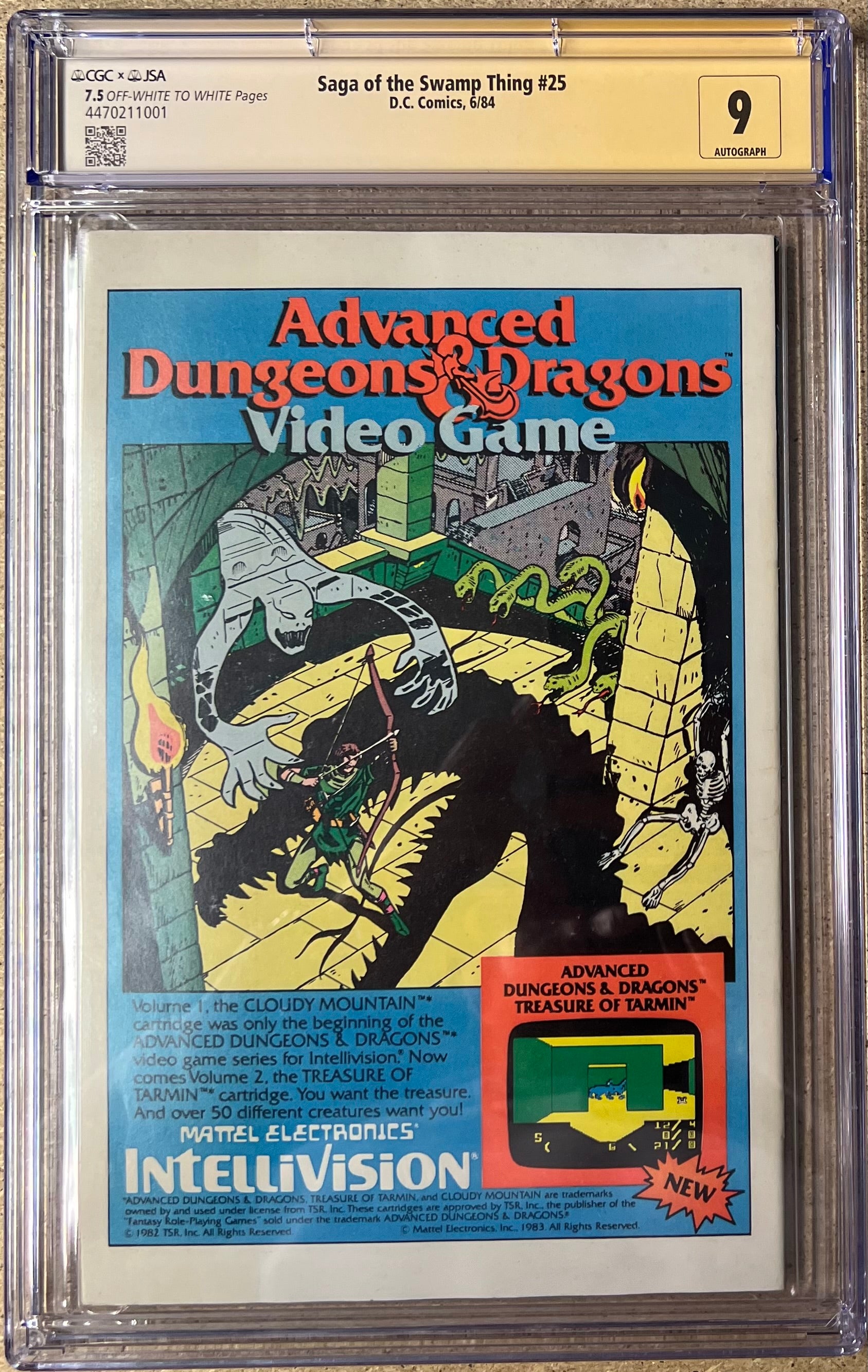 Swamp Thing #25 JSA X CGC 7.5 Alan Moore