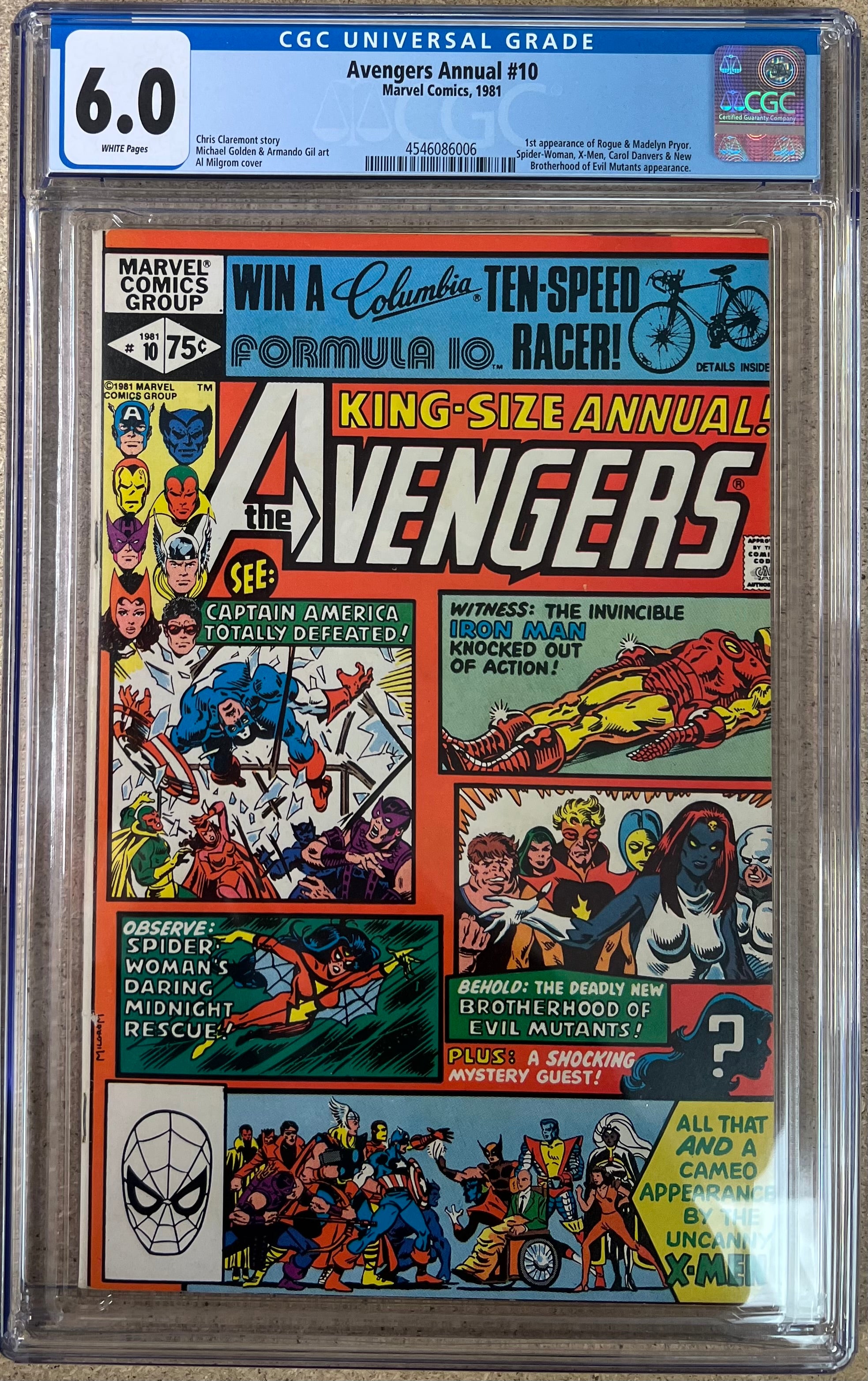 Avengers Annual #10 CGC 6.0