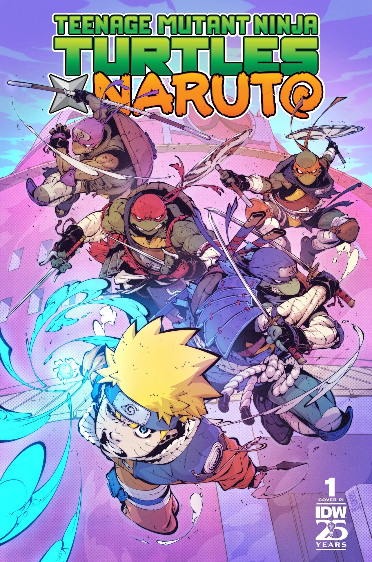 TEENAGE MUTANT NINJA TURTLES X NARUTO #1 1:50 JACINTO VARIANT