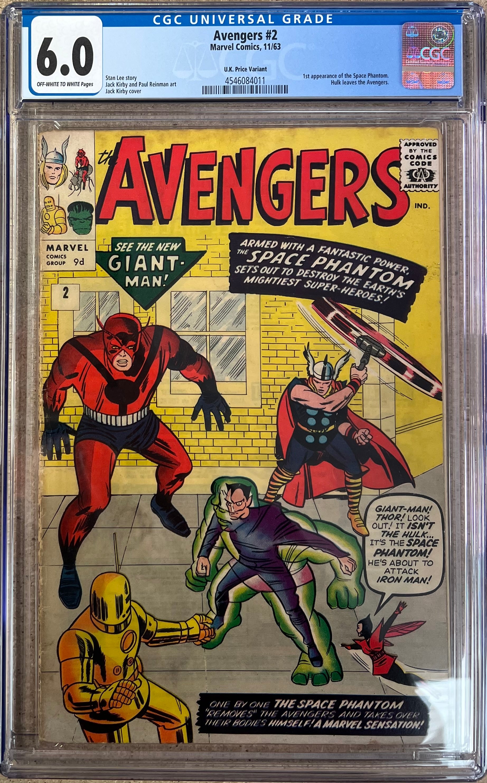 Avengers #2 CGC 6.0