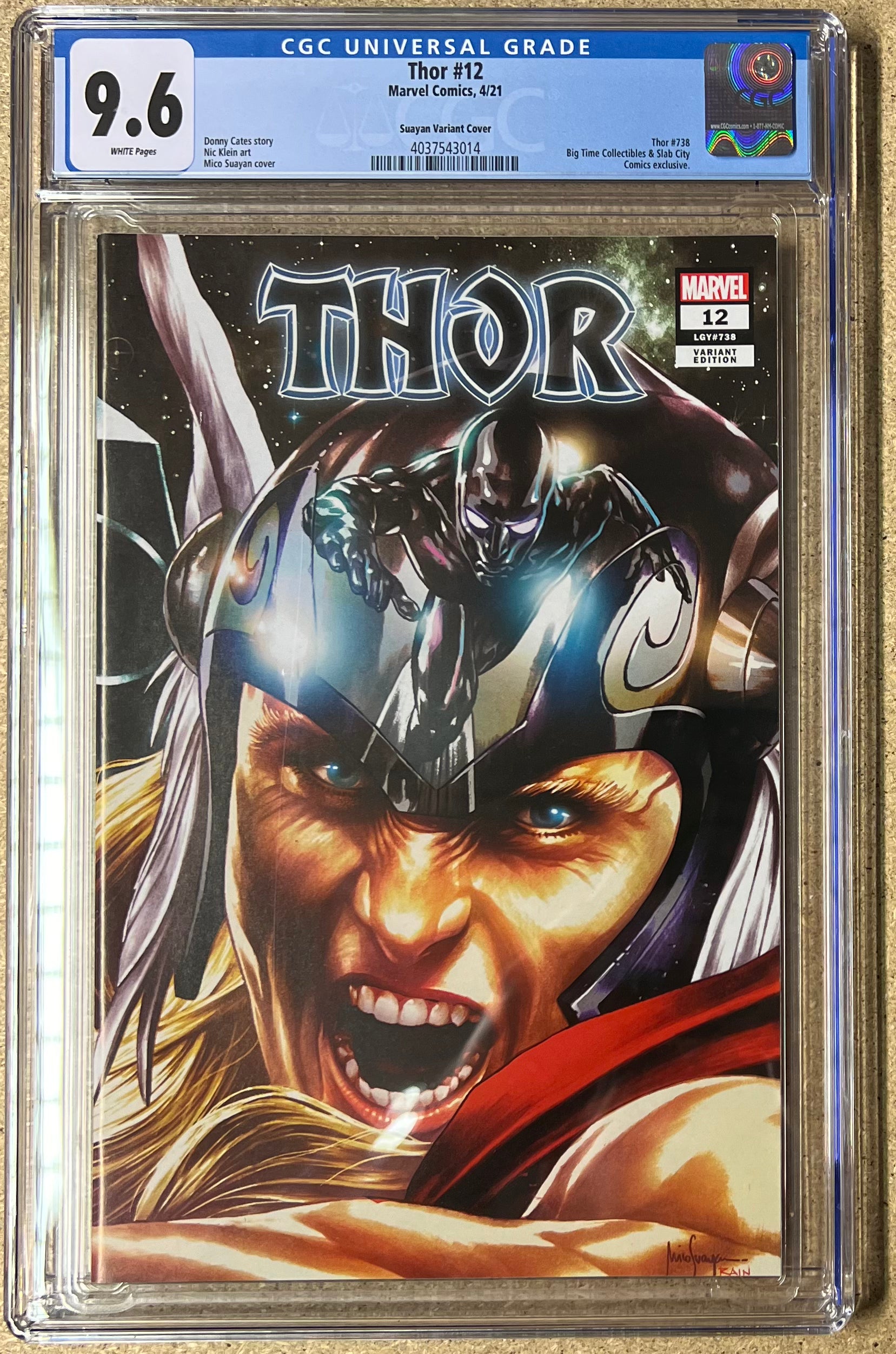 THOR #12 MICO SUAYAN TRADE VARIANT CGC 9.6 - Slab City Comics 