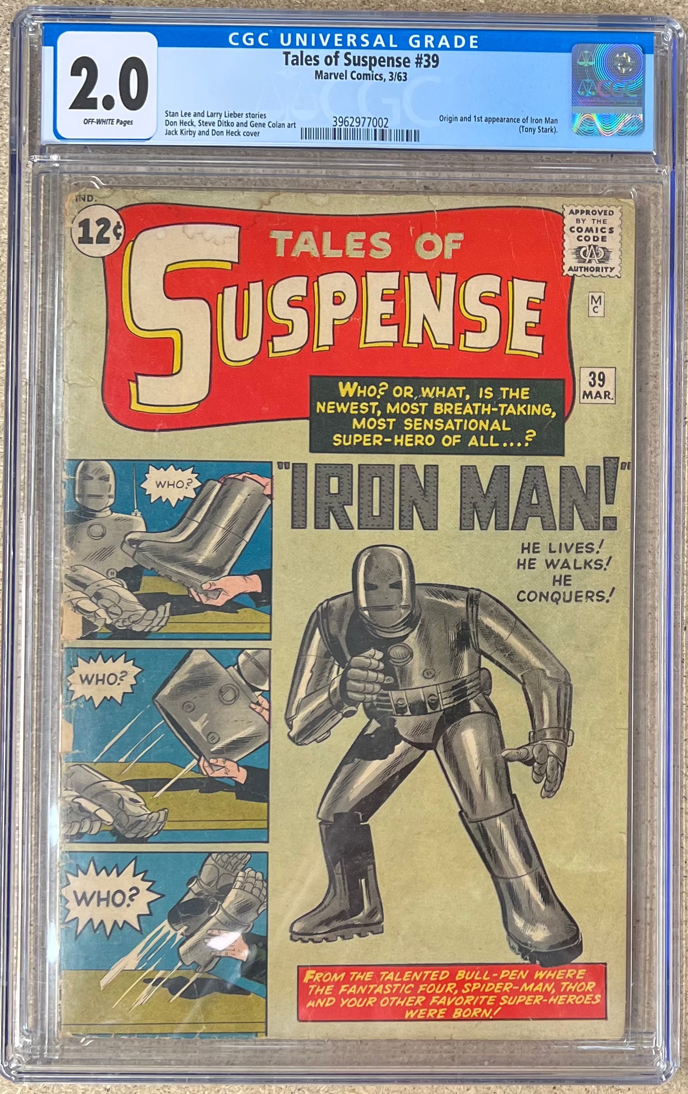 Tales of Suspense #39 CGC 2.0 - Slab City Comics 