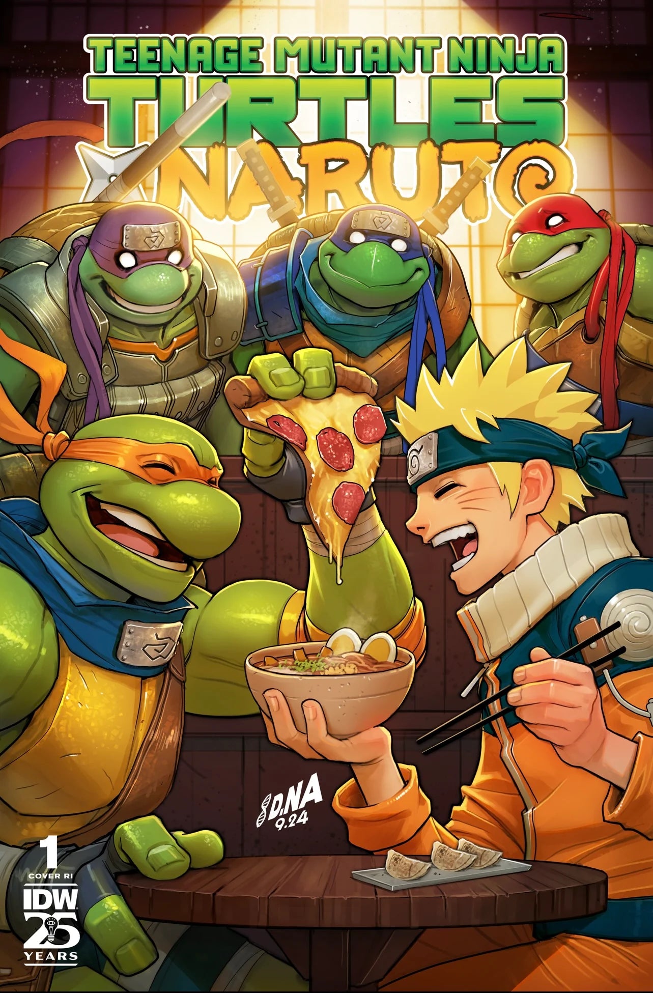 TEENAGE MUTANT NINJA TURTLES X NARUTO #1 1:250 JIMENEZ VARIANT