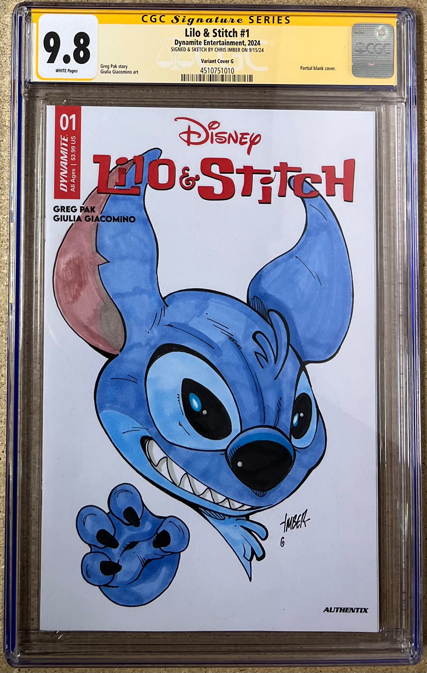 Lilo & Stitch #1 SS CGC 9.8