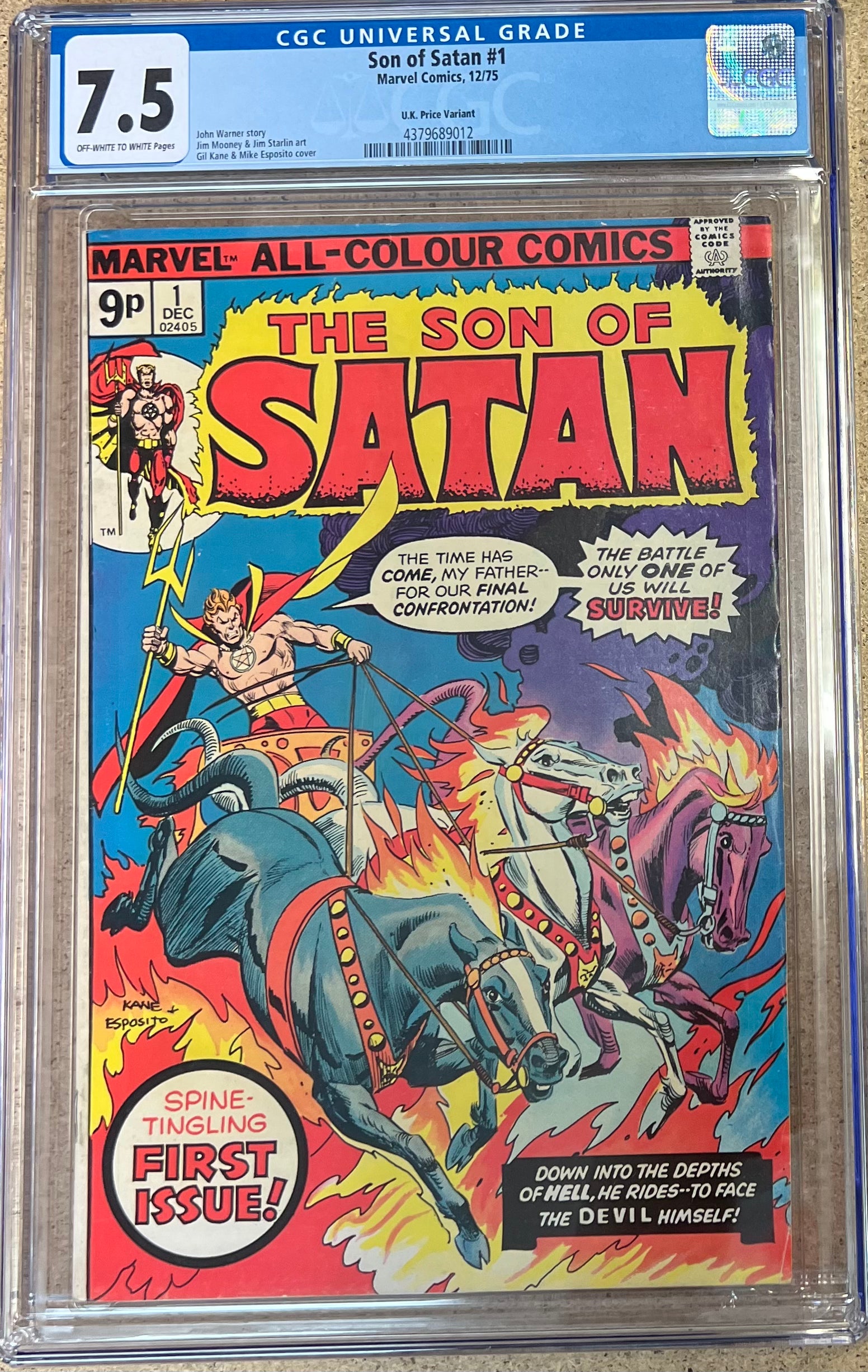 Son of Satan #1 CGC 7.5 - Slab City Comics 