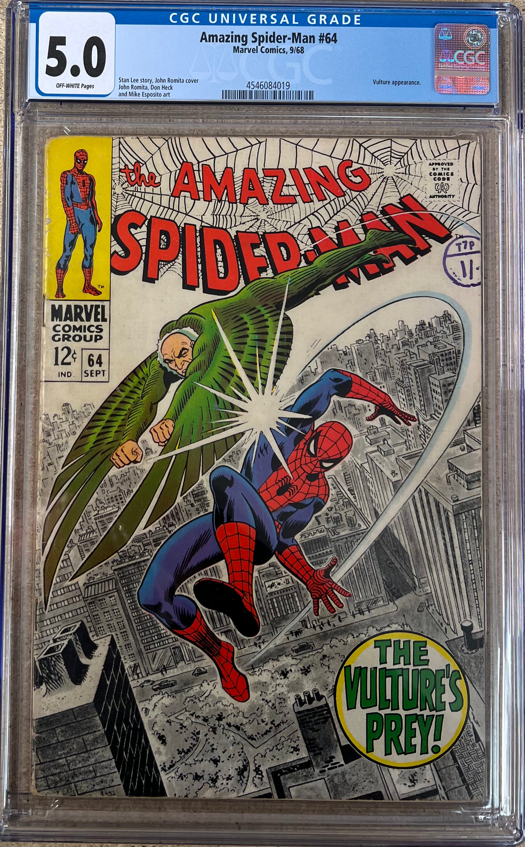 Amazing Spider-Man #64 CGC 5.0