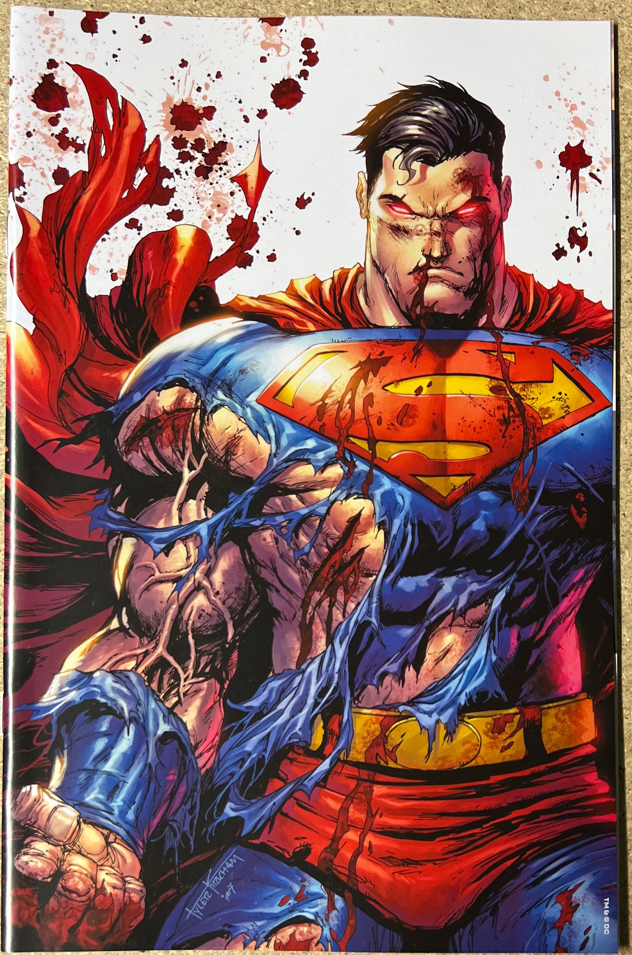 Superman #4/ Batman #136 Kirkham Battle Damage Variant - Slab City Comics 