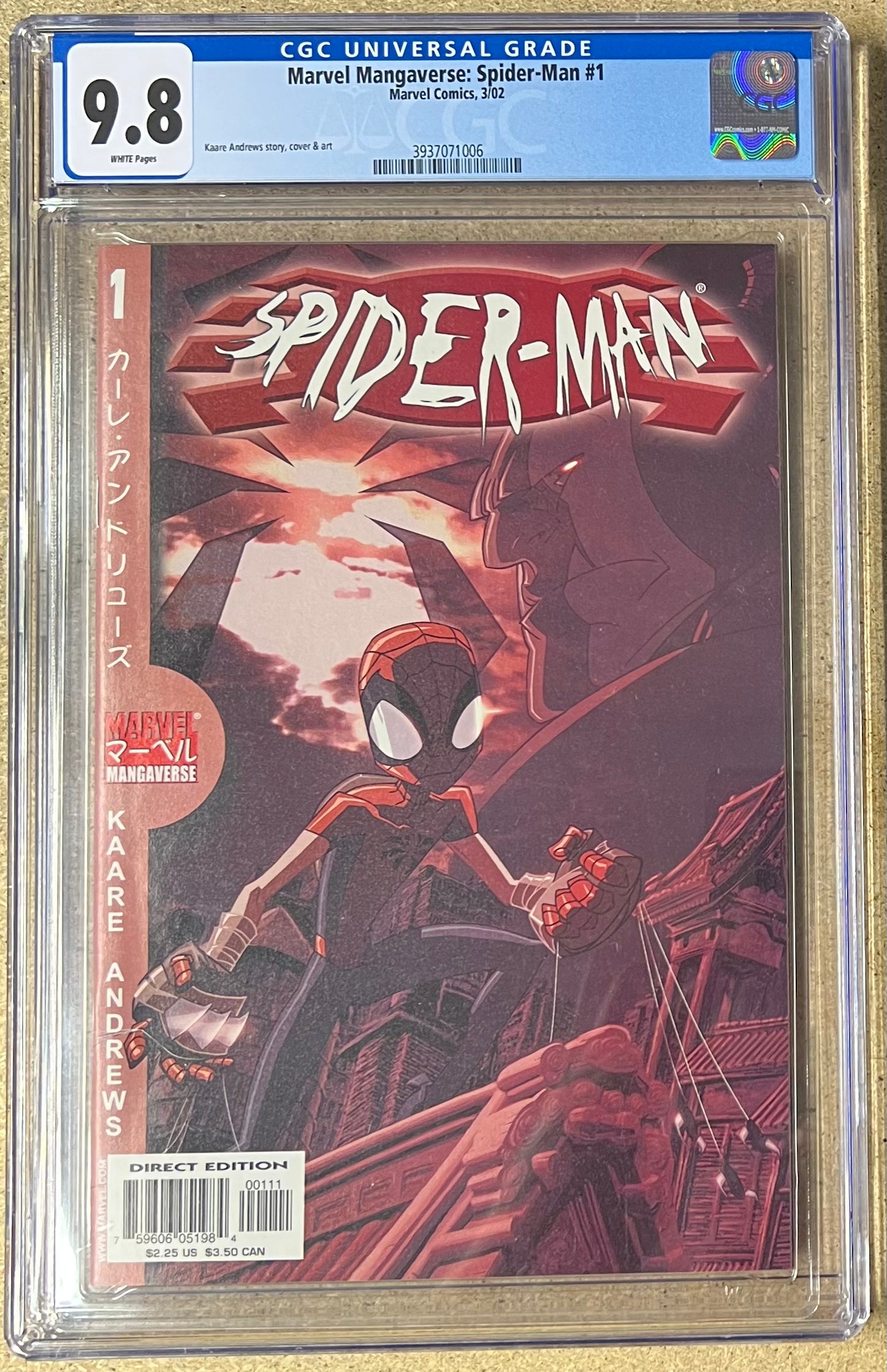 Marvel Mangaverse: Spider-man #1 CGC 9.8 - Slab City Comics 