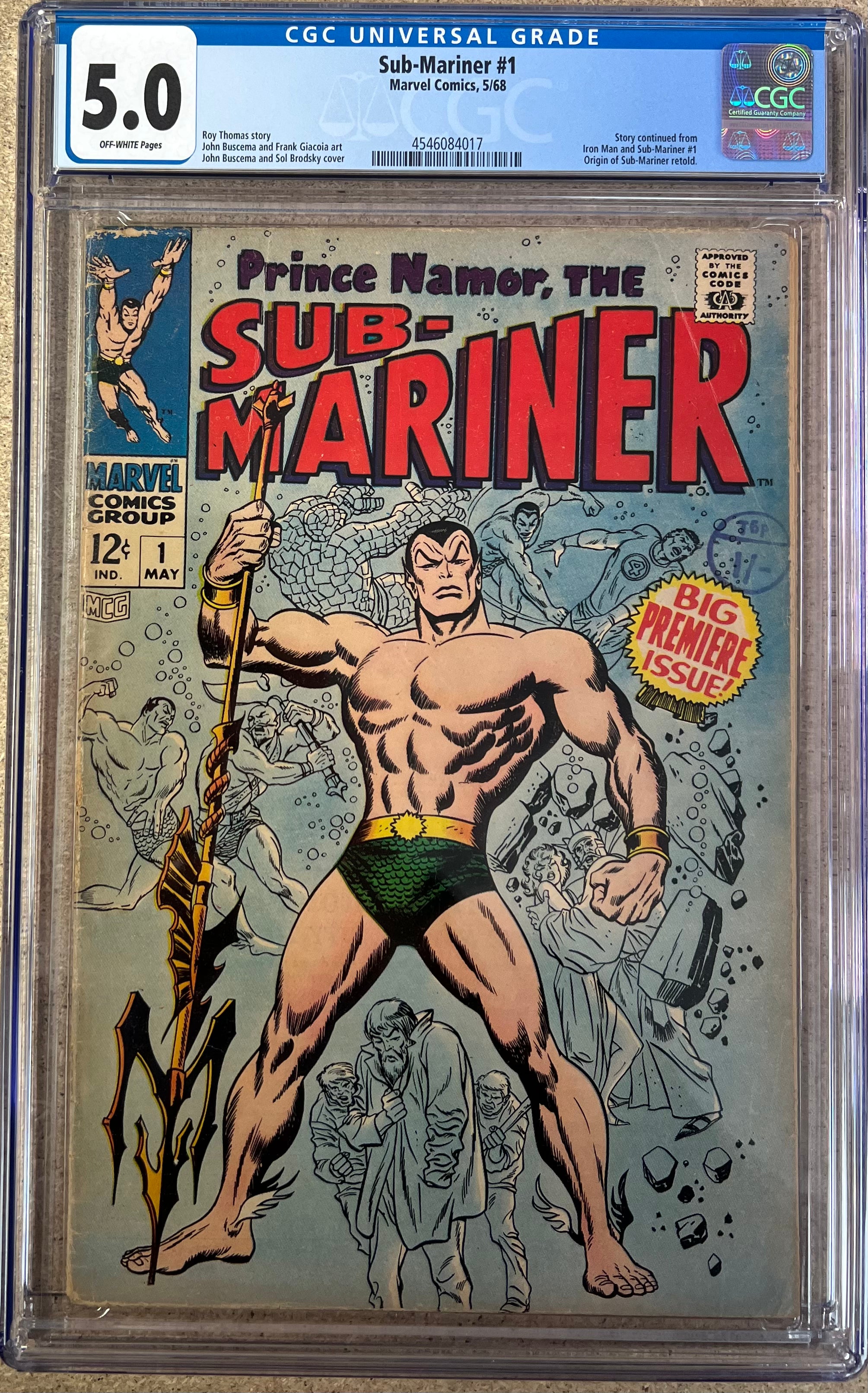 Sub-Mariner #1 CGC 5.0