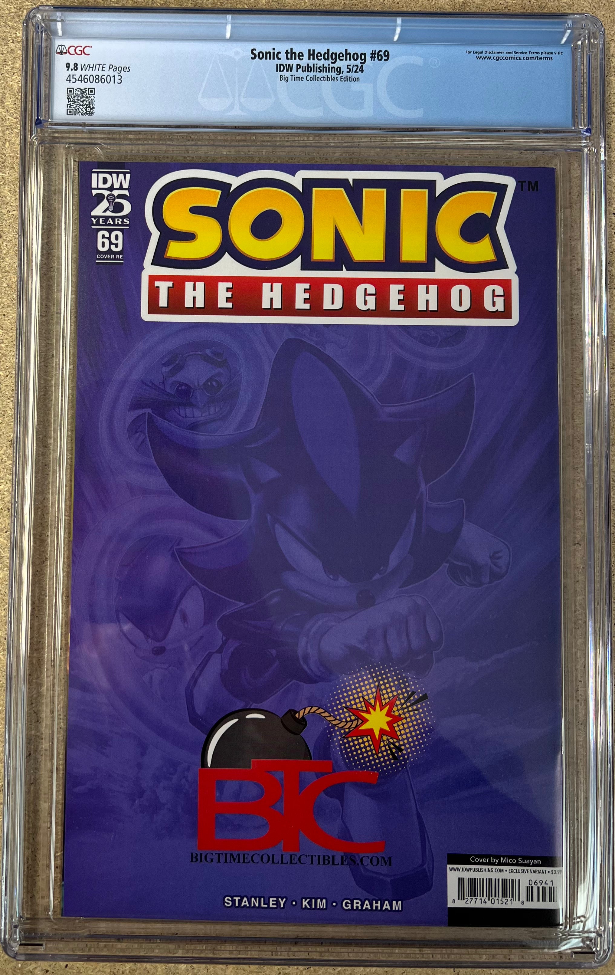 Sonic The Hedgehog #69 Suayan Virgin CGC 9.8