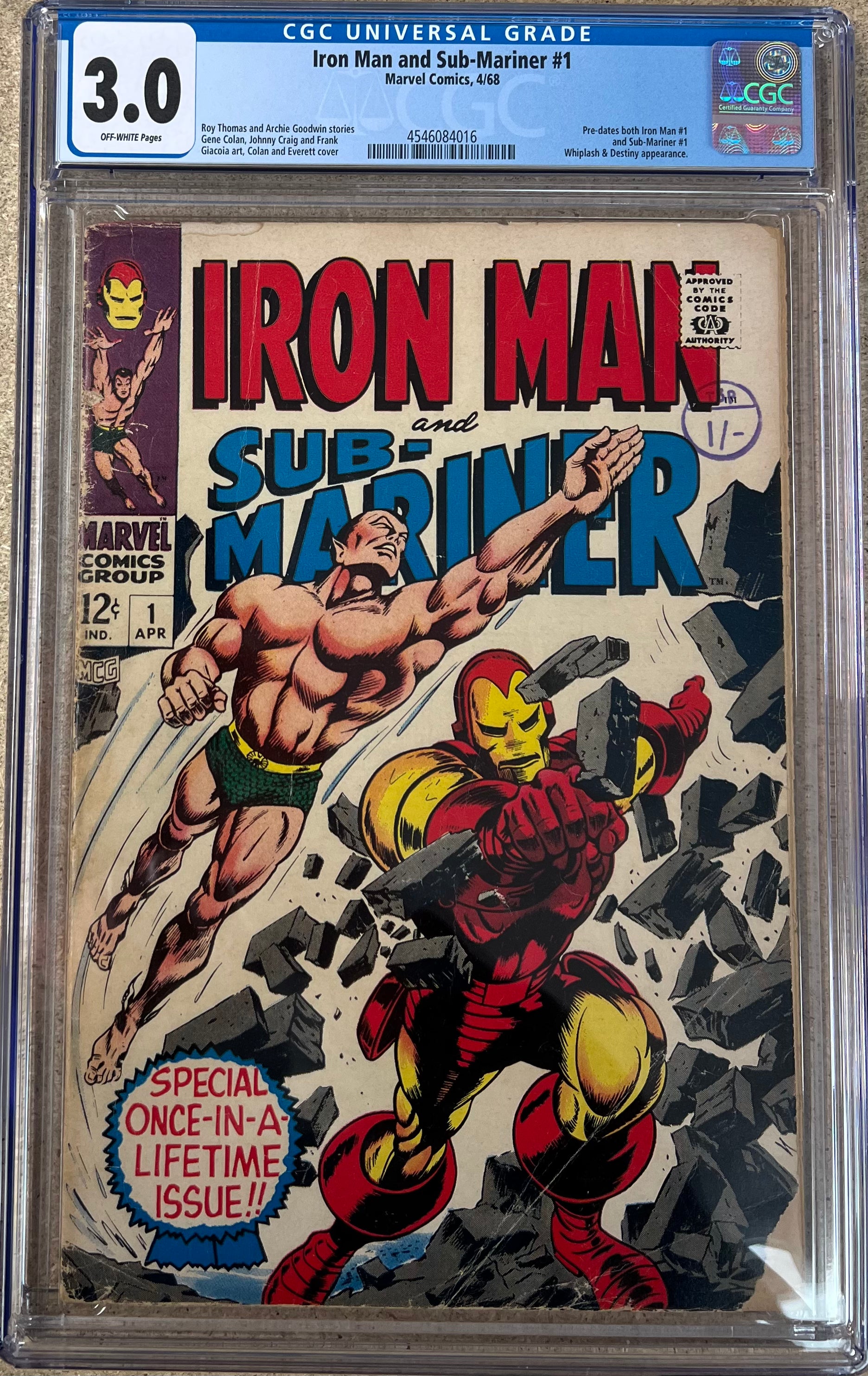 Iron Man and Sub-Mariner #1 CGC 3.0