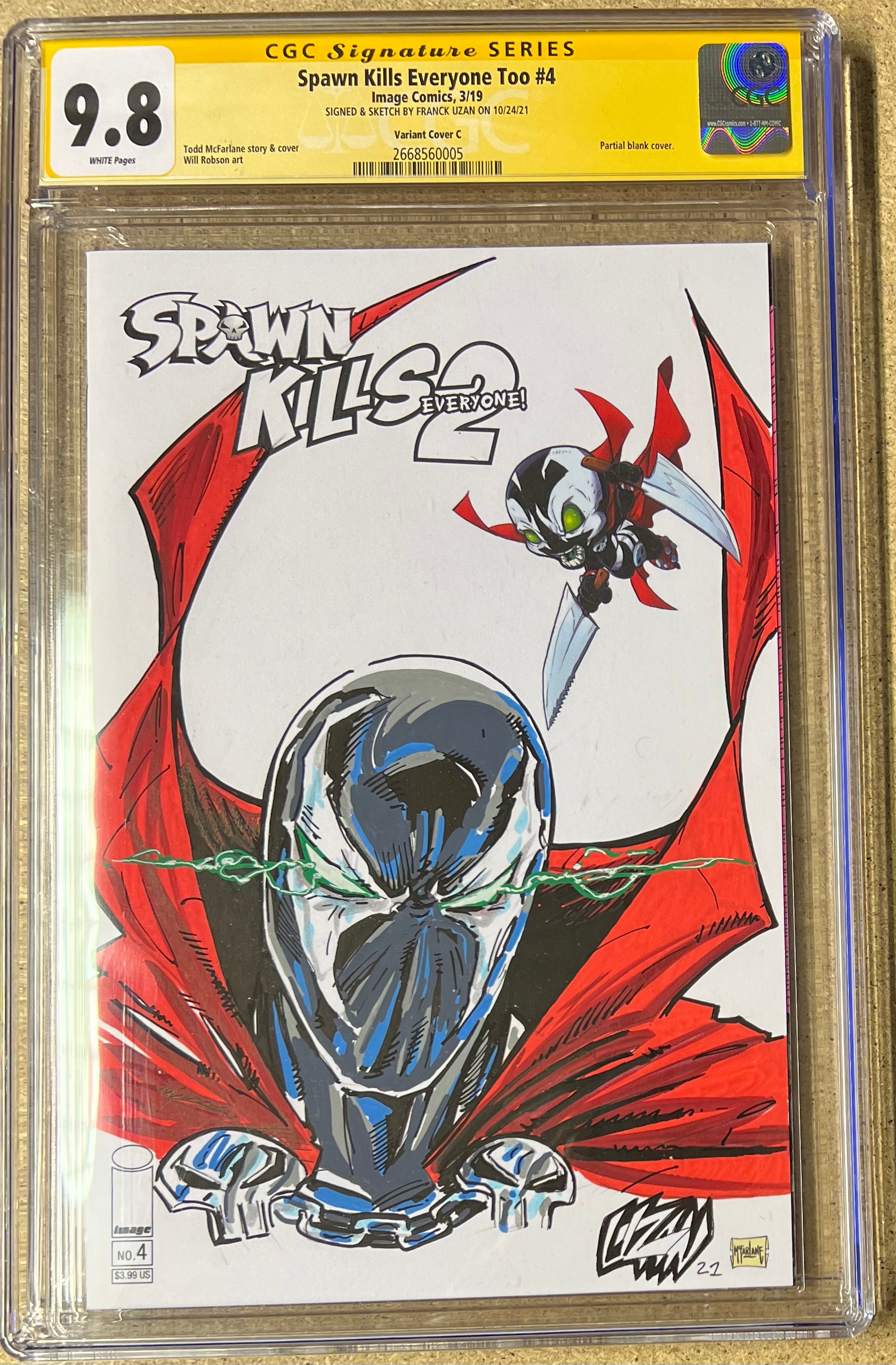 Spawn Kills Everyone Too #4 SS CGC 9.8 - Slab City Comics 