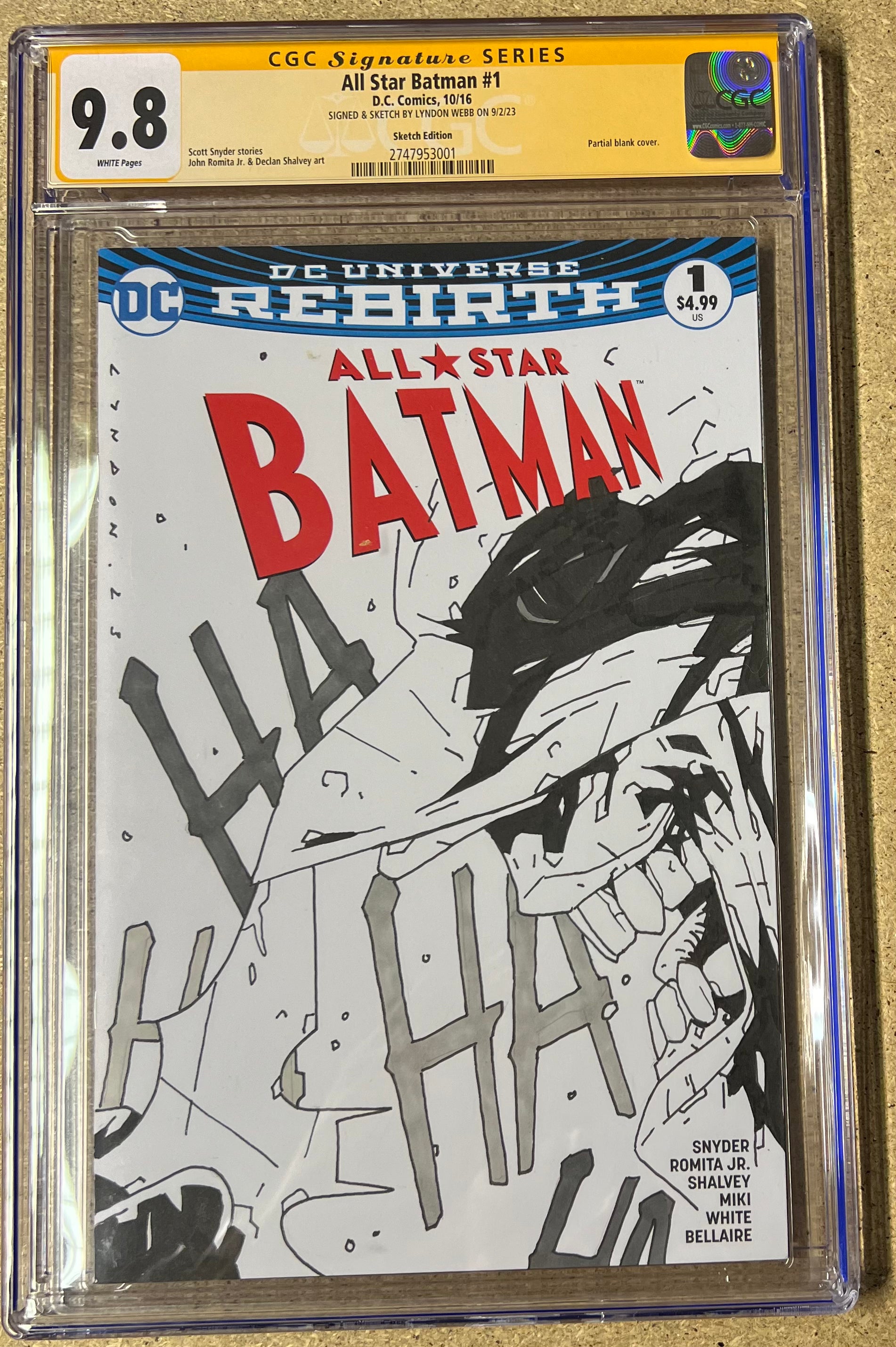 All Star Batman #1 SS CGC 9.8 - Slab City Comics 