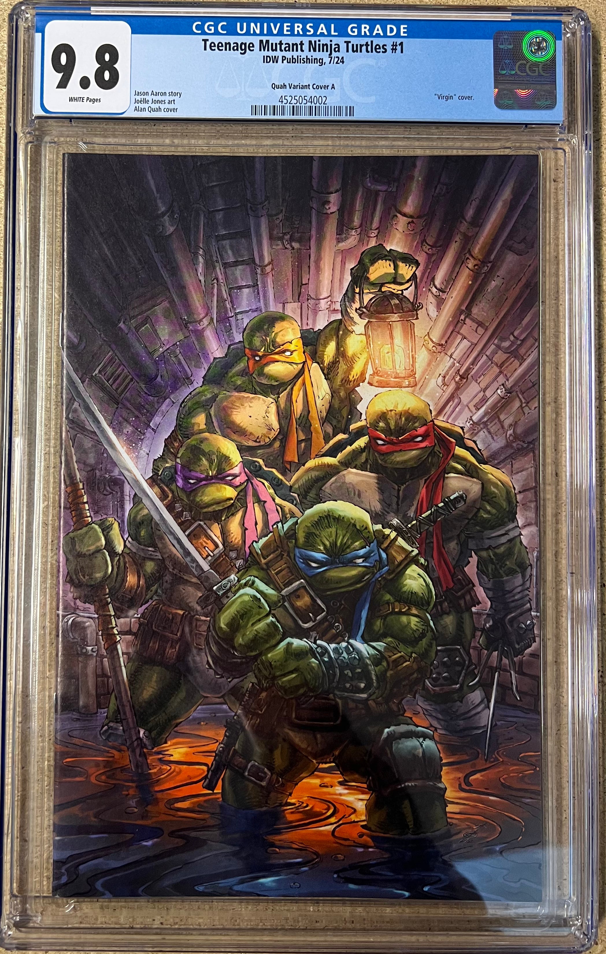 Teenage Mutant Ninja Turtles #1 Quah Virgin CGC 9.8