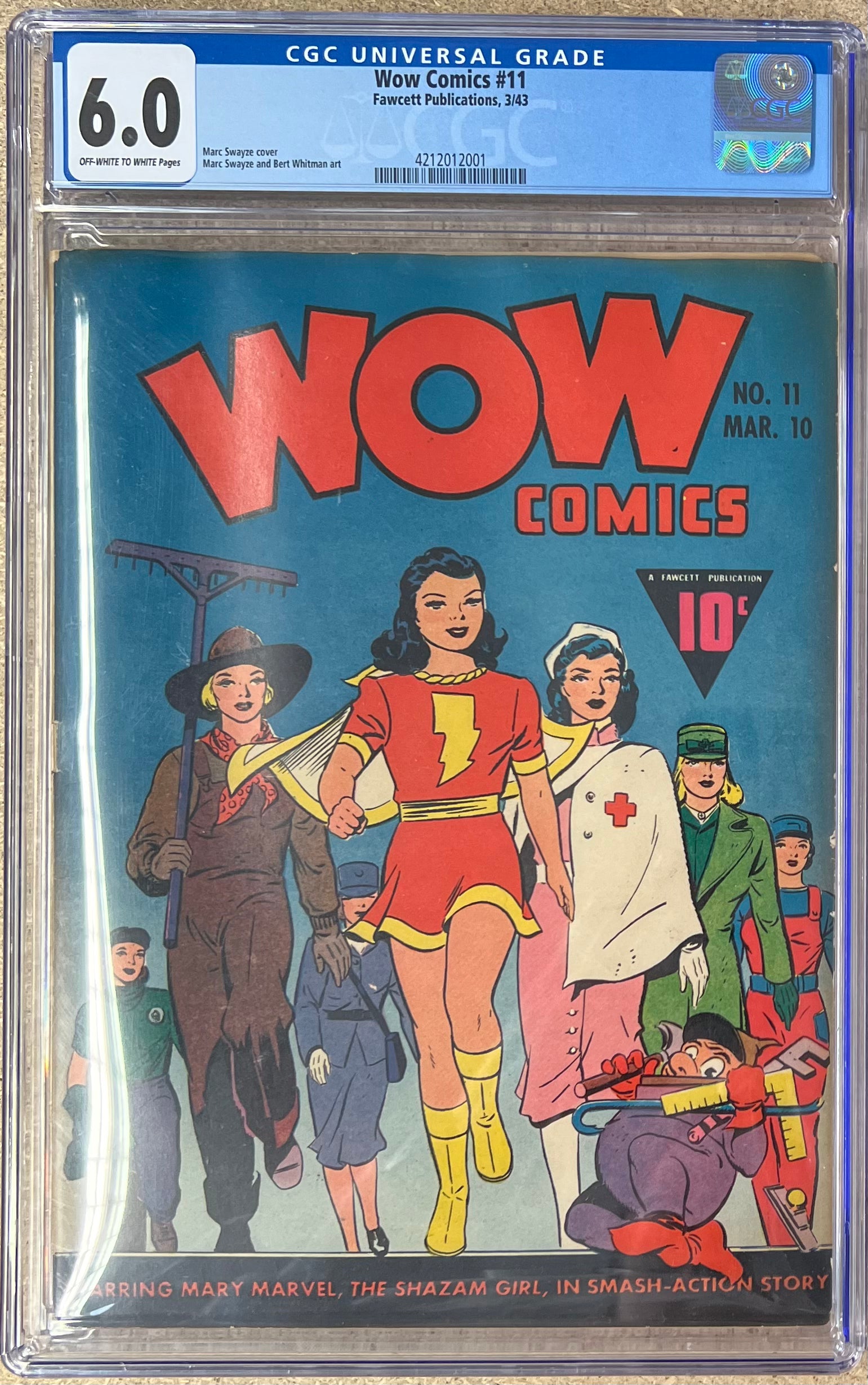 Wow Comics #11 CGC 6.0 - Slab City Comics 