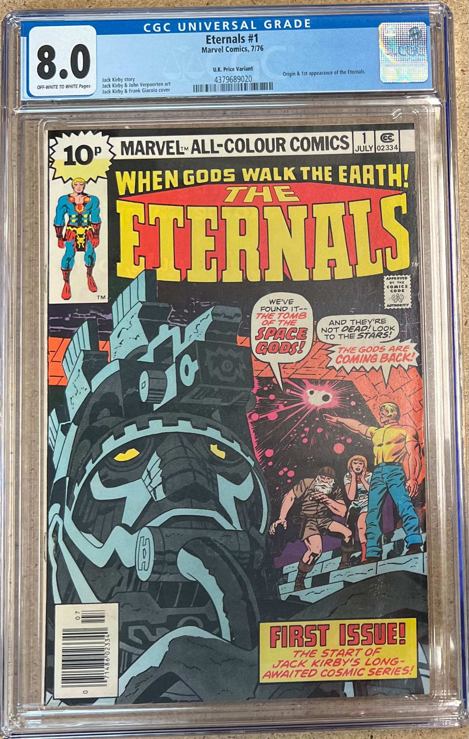 Eternals #1 CGC 8.0 - Slab City Comics 