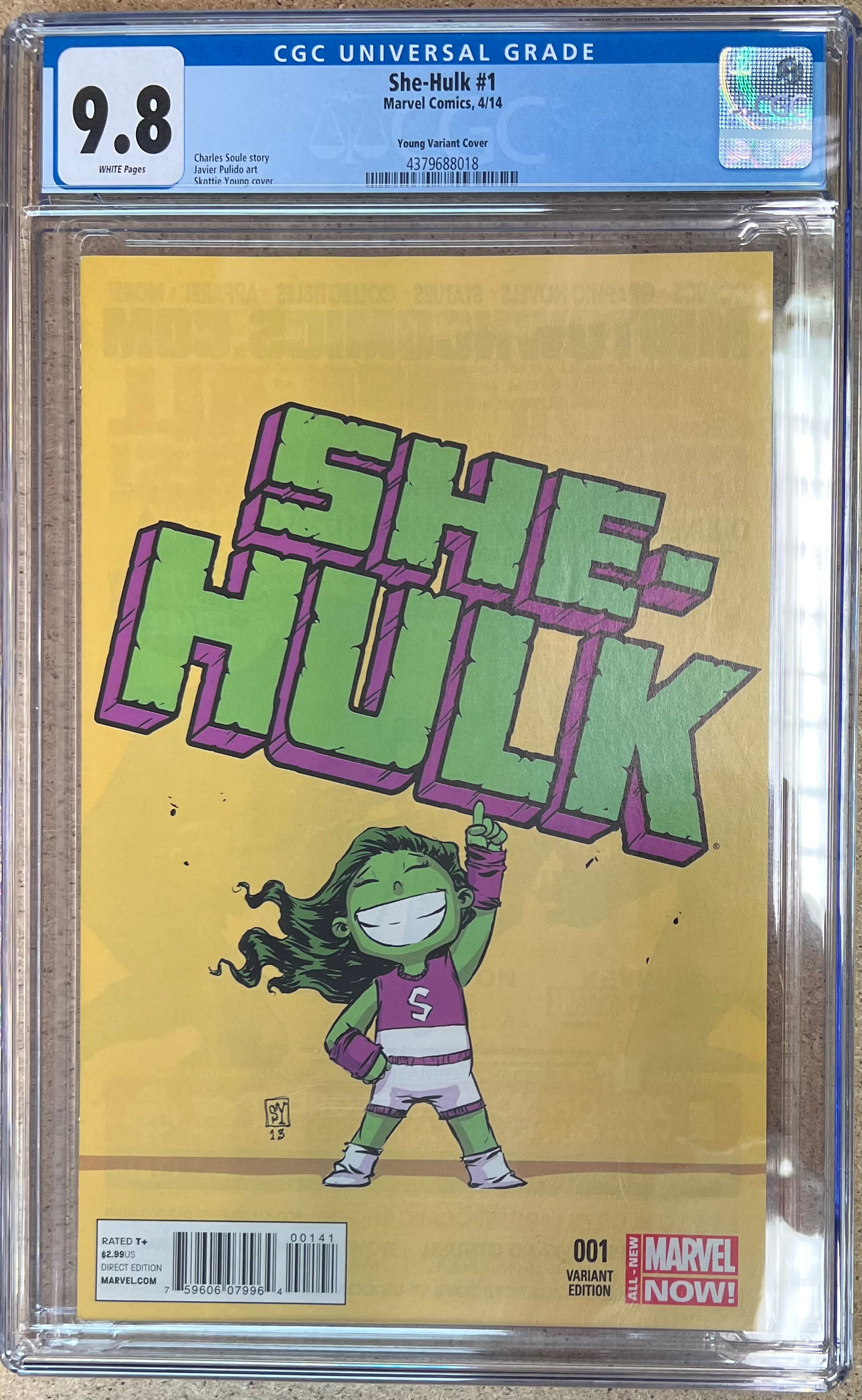 She-Hulk #1 Young Variant CGC 9.8 - Slab City Comics 