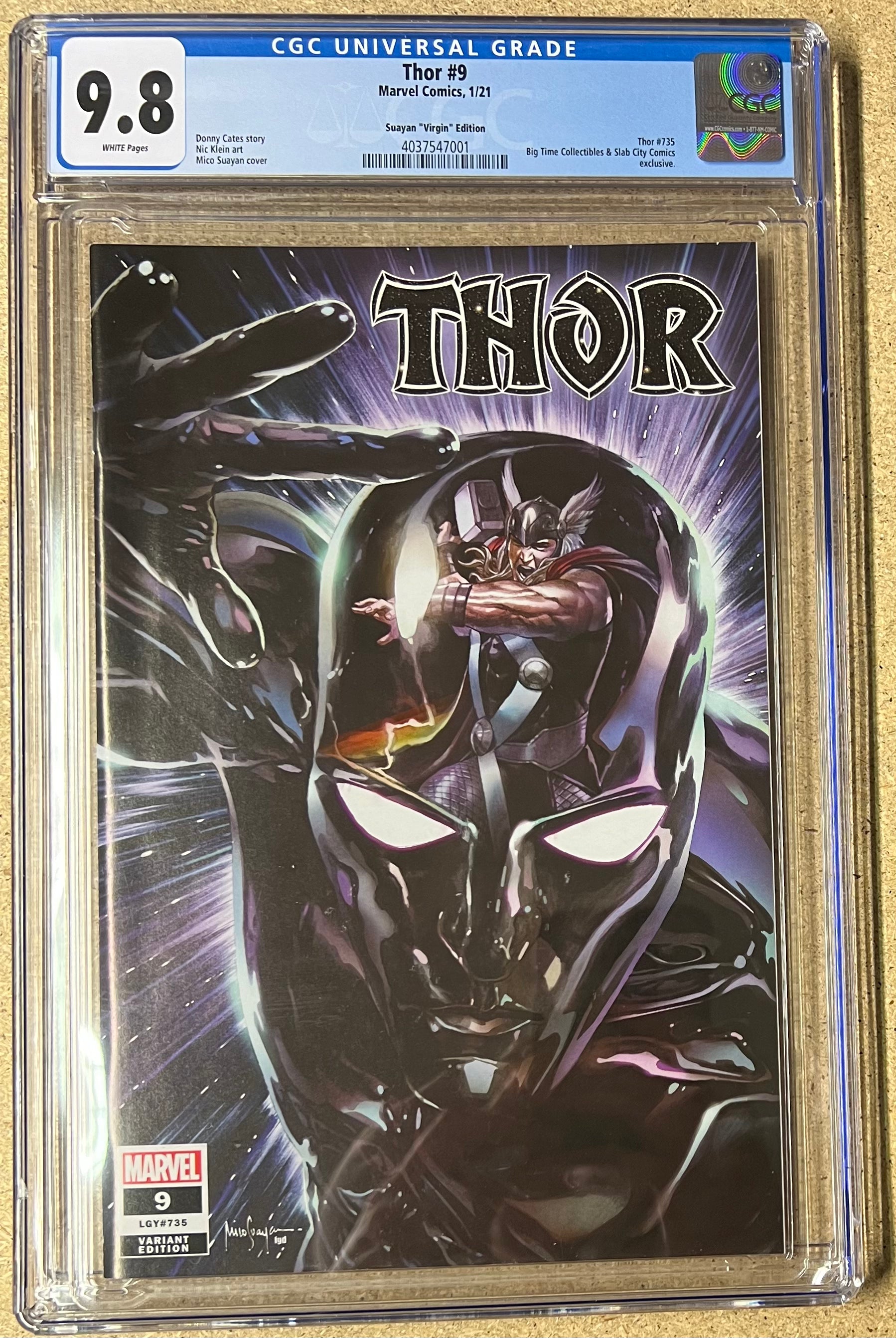 THOR #9 MICO SUAYAN TRADE VARIANT CGC 9.8 - Slab City Comics 