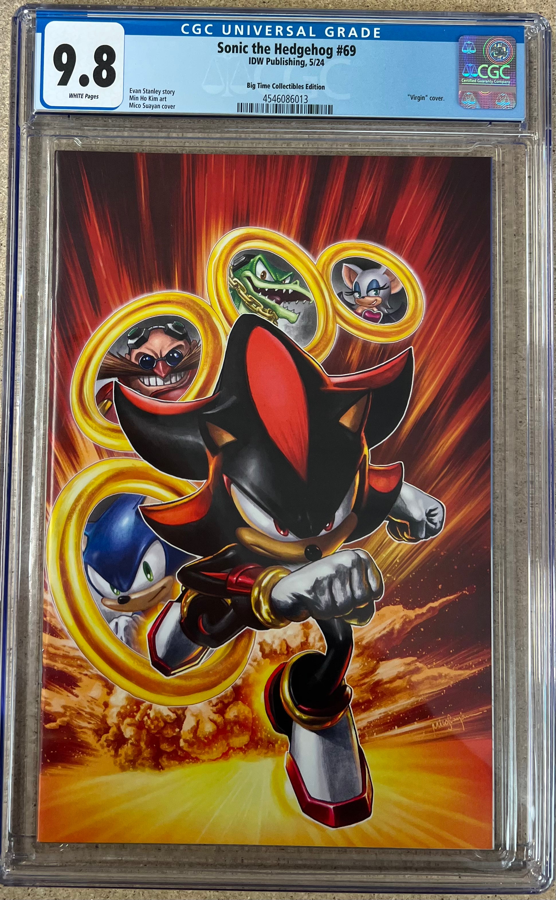 Sonic The Hedgehog #69 Suayan Virgin CGC 9.8