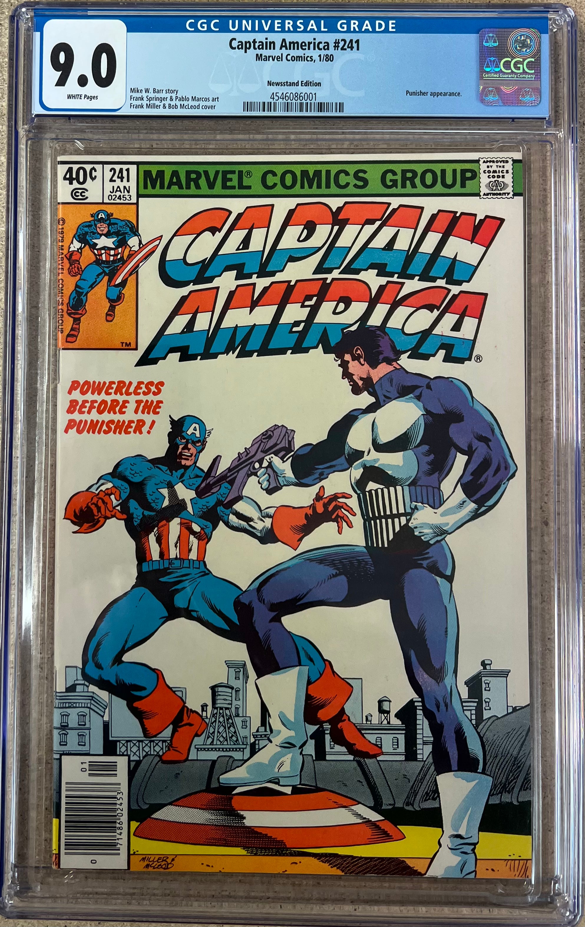 Captain America #241 Newsstand CGC 9.0