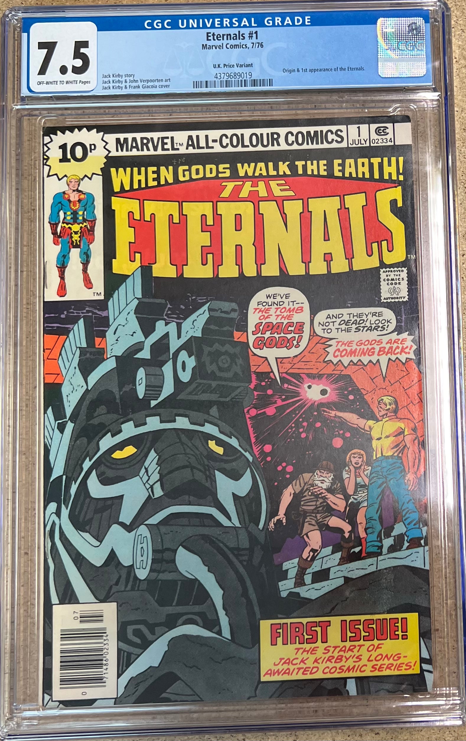 Eternals #1 CGC 7.5 - Slab City Comics 
