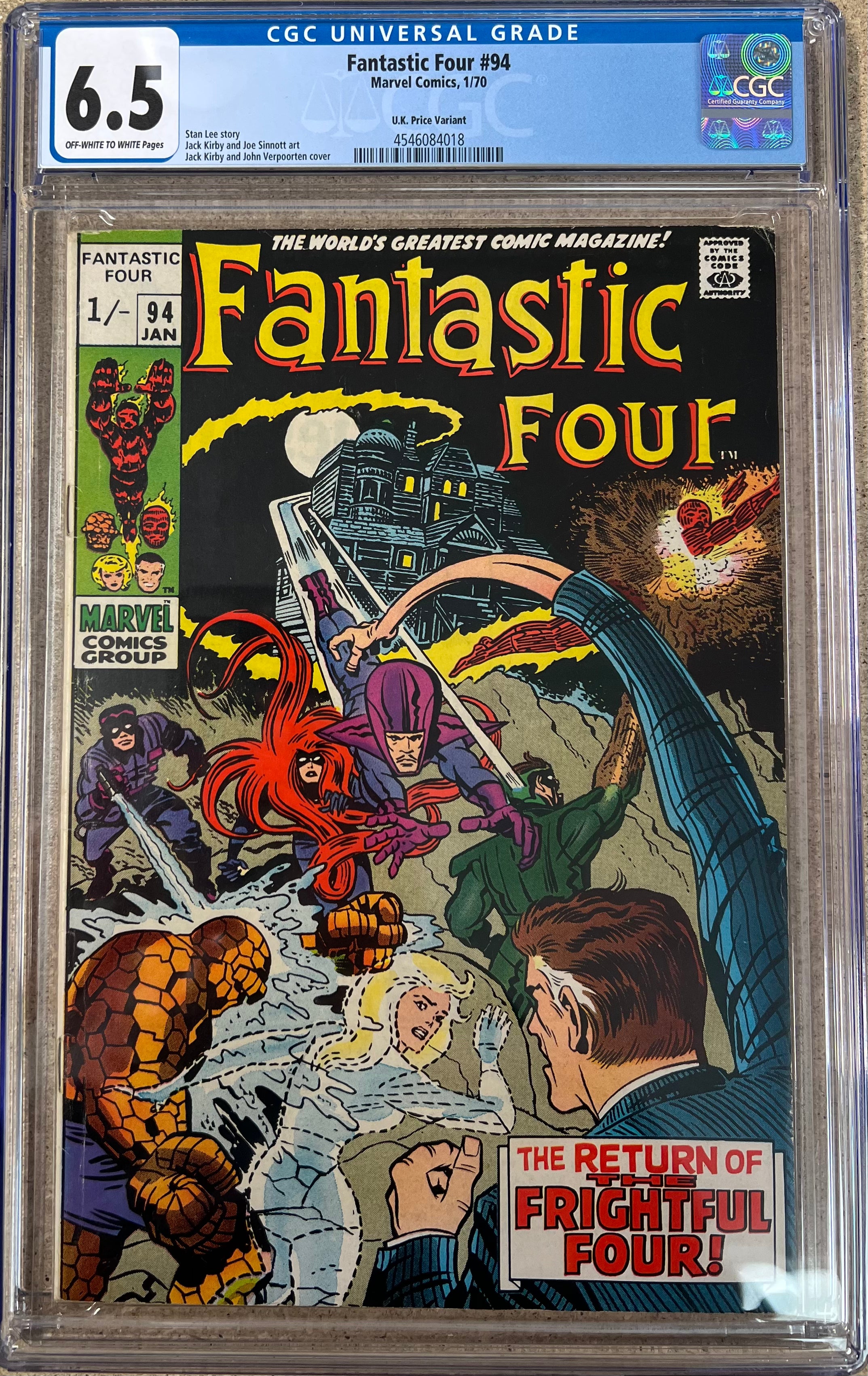 Fantastic Four #94 CGC 6.5