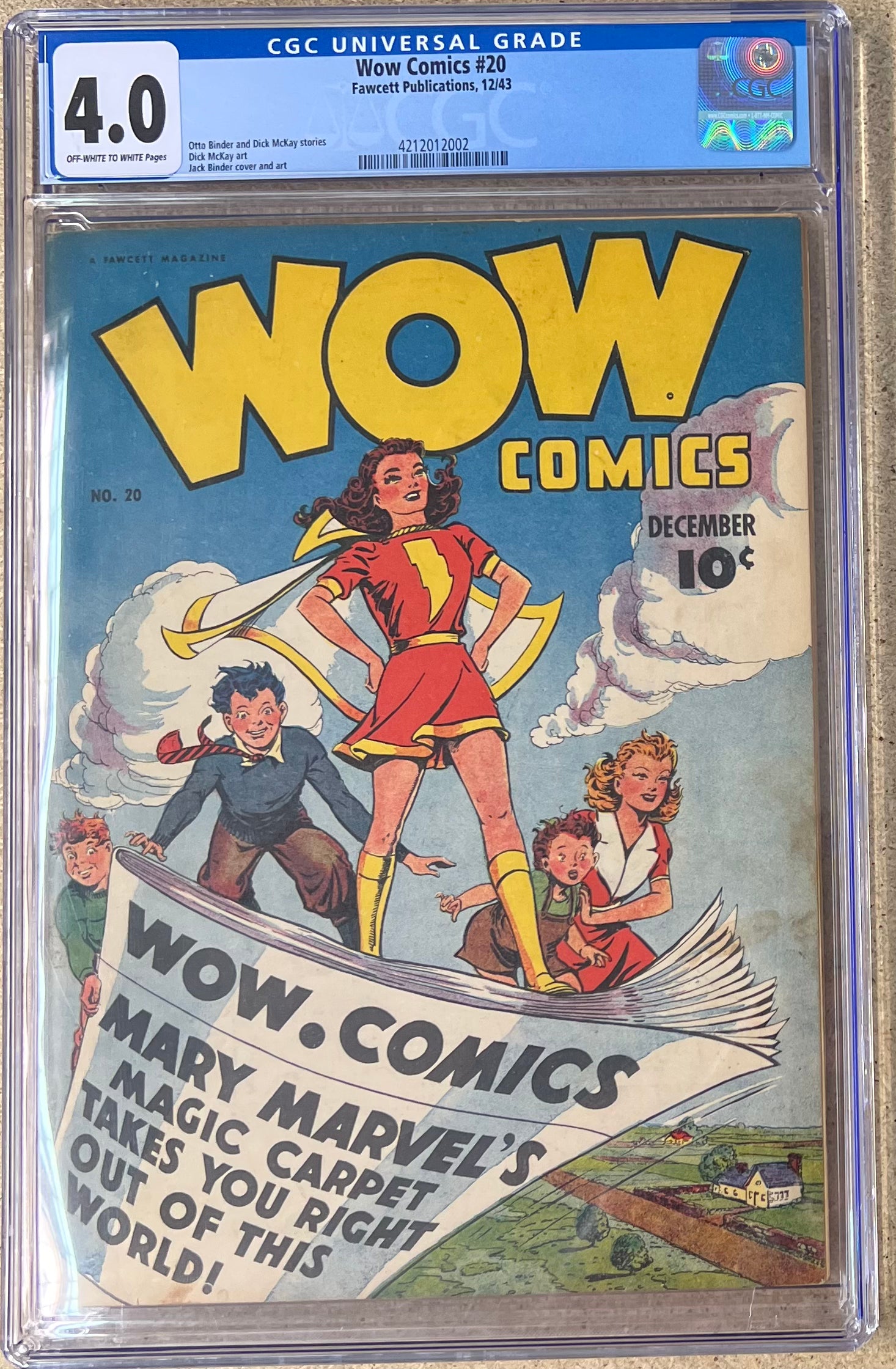 Wow Comics #20 CGC 4.0 - Slab City Comics 