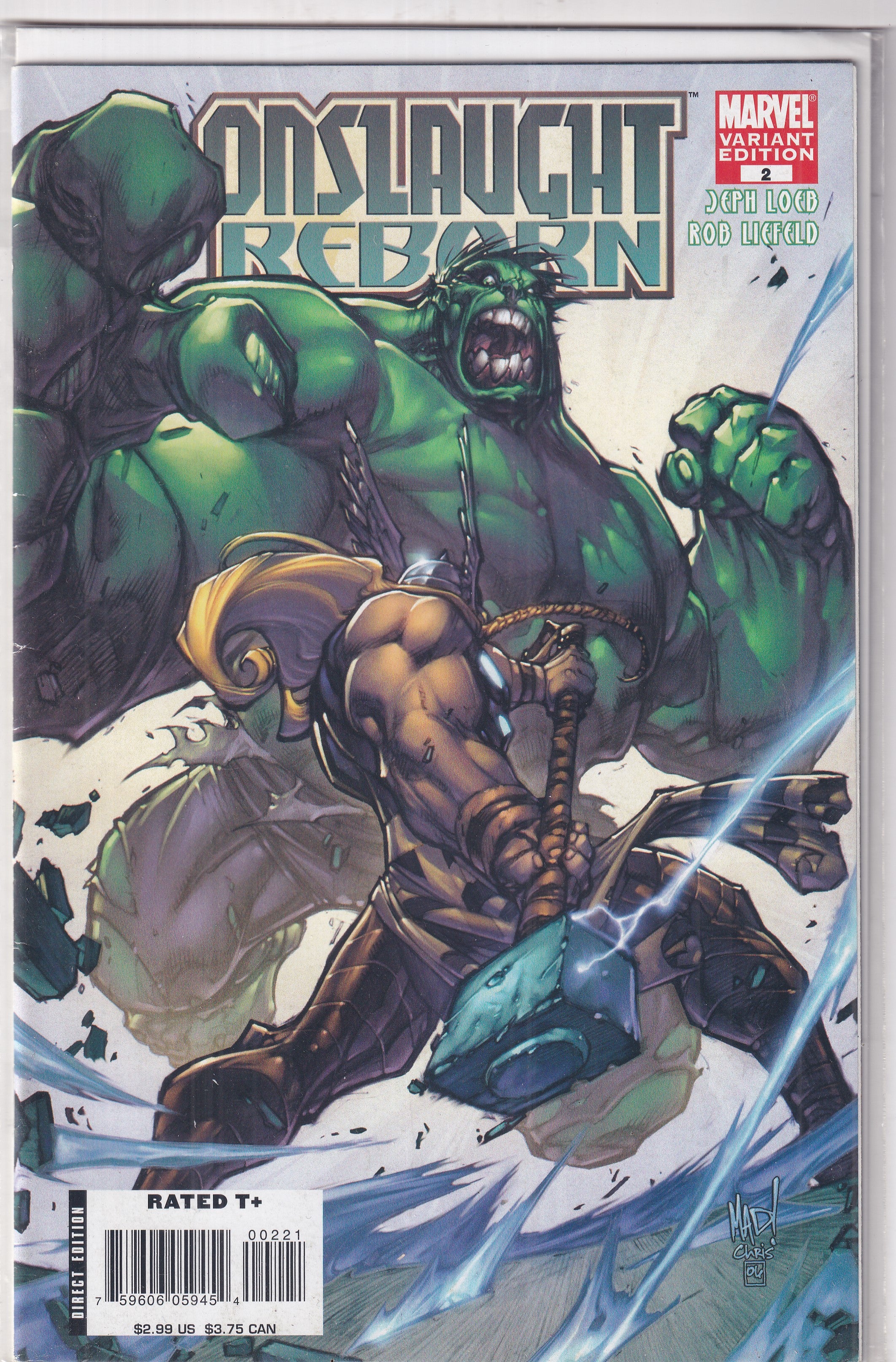 ONSLAUGHT REBORN #2 VARIANT - Slab City Comics 