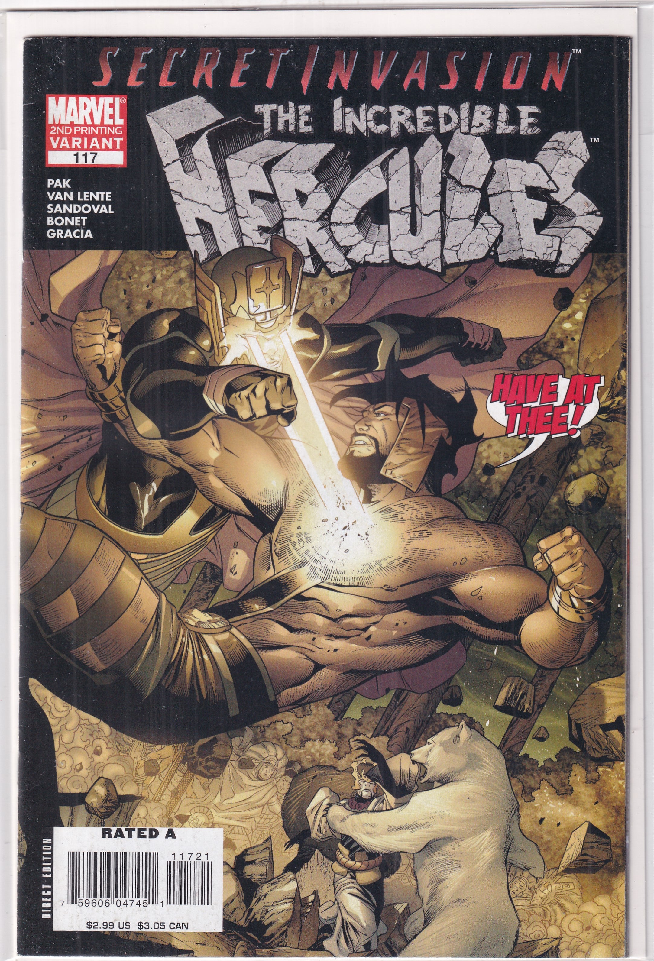 INCREDIBLE HERCULES #117 VARIANT - Slab City Comics 