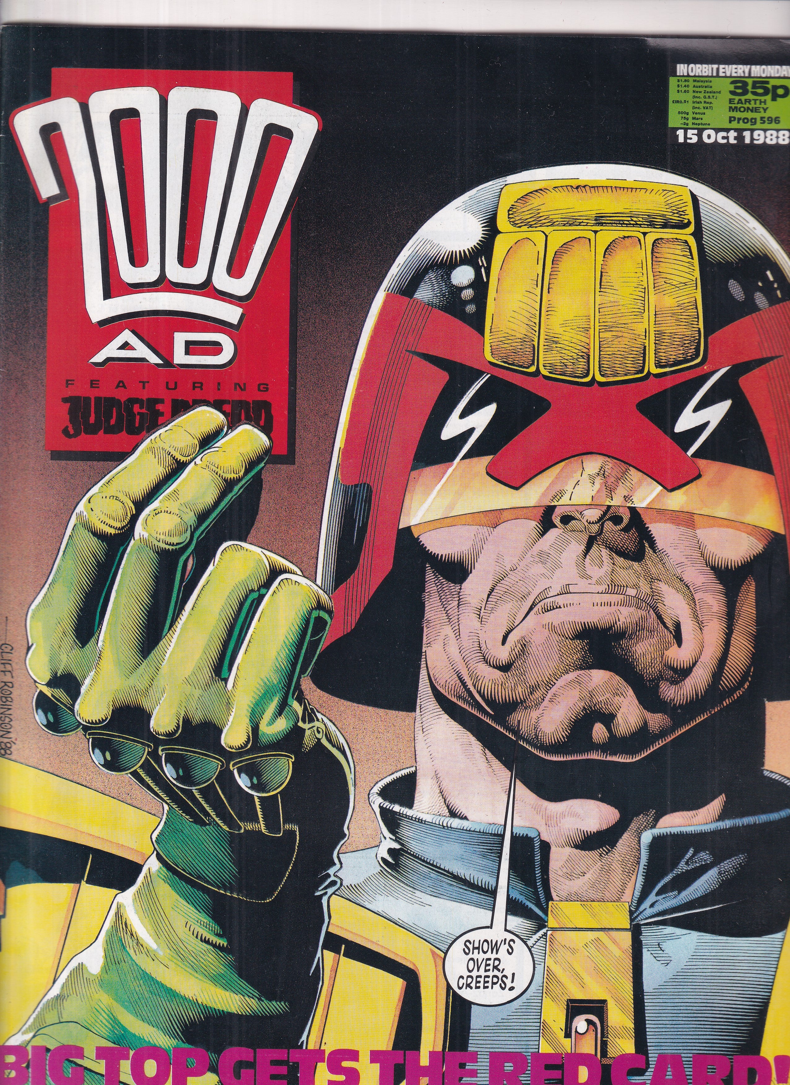 2000 AD #596 - Slab City Comics 