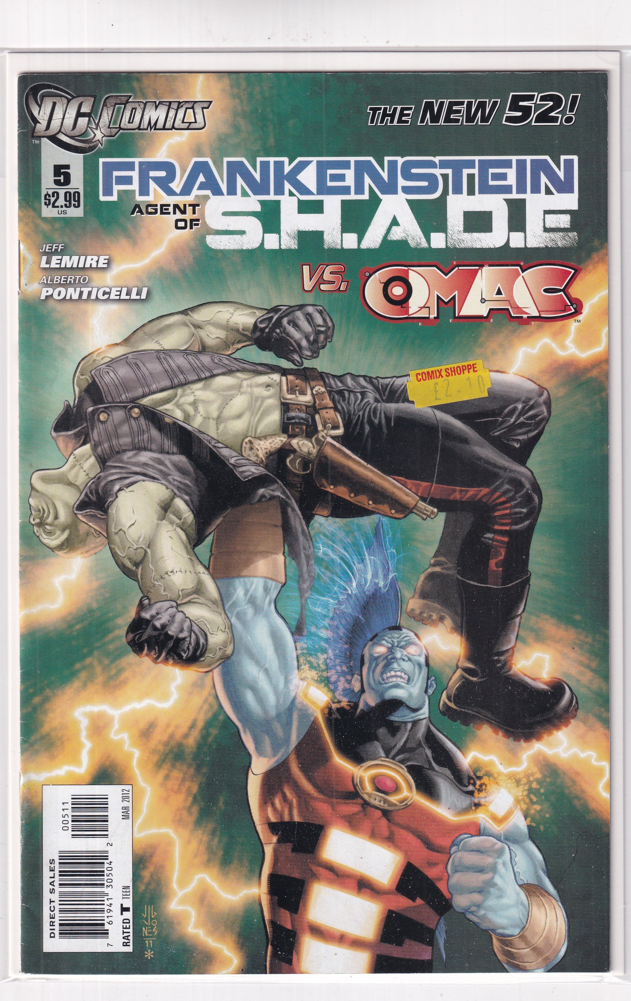 FRANKENSTEIN AGENT OF S.H.A.D.E VS OMAC #5 - Slab City Comics 