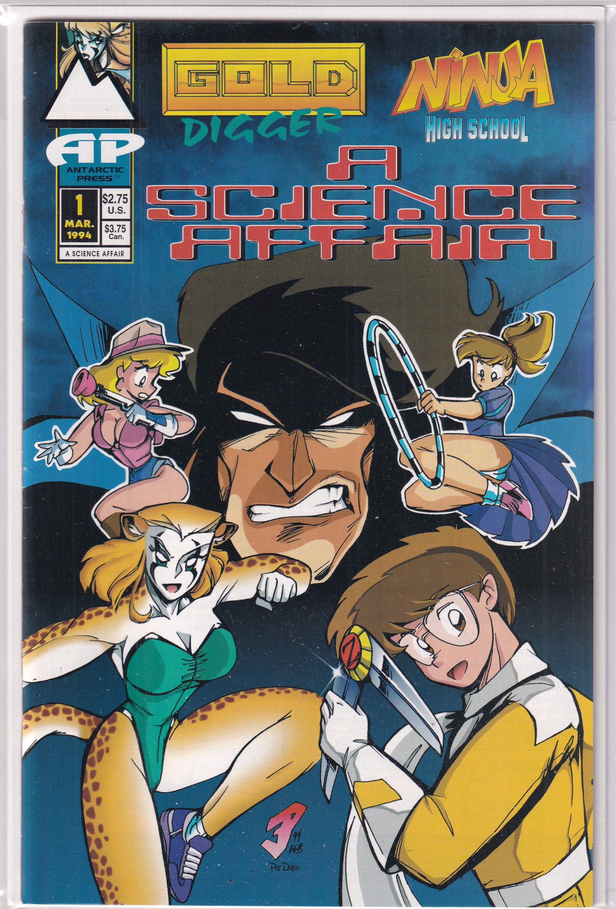 GOLD DIGGER NINJA HIGH SCHOOL A SCIENCE AFFAIR #1 - Slab City Comics 