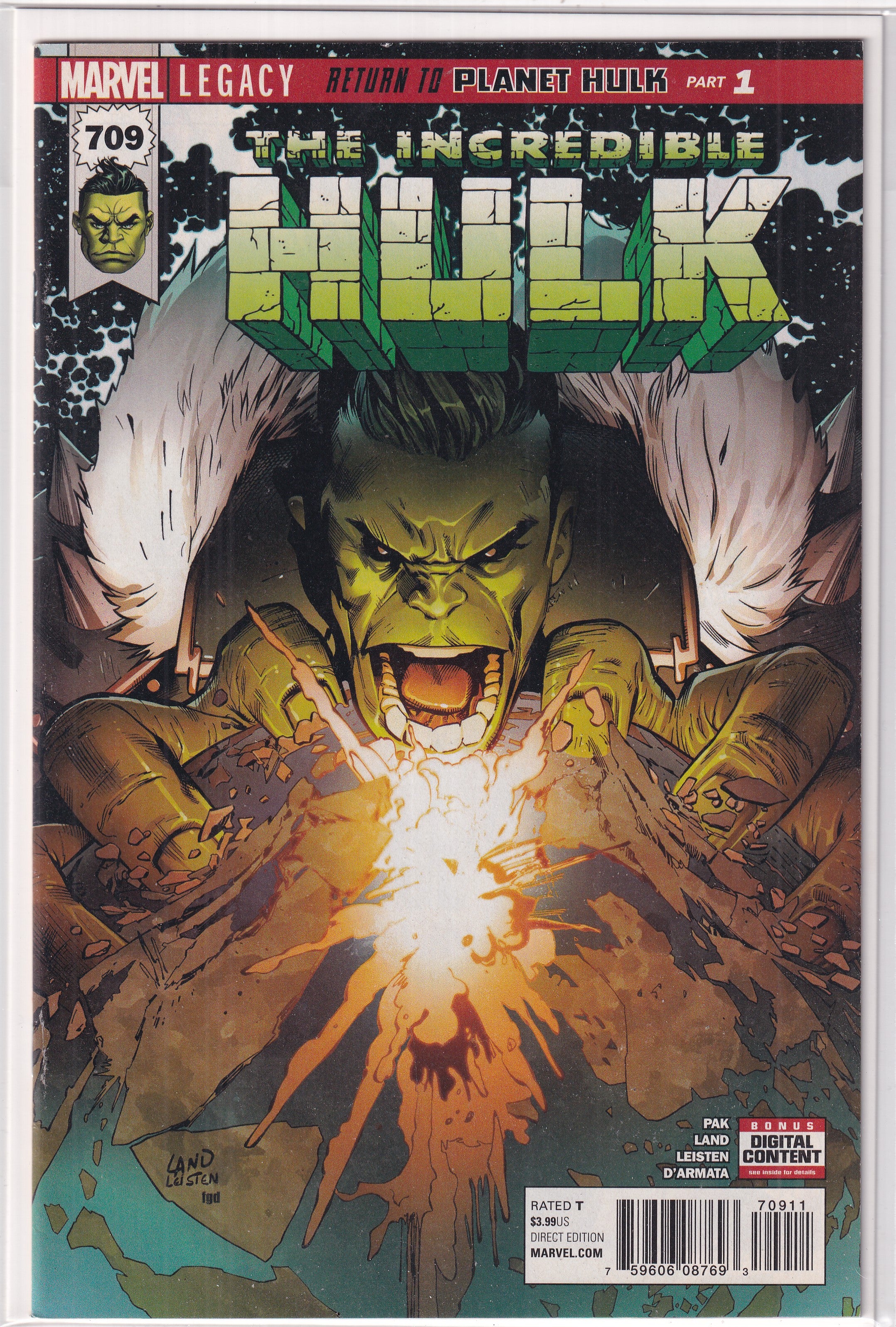 INCREDIBLE HULK #709 - Slab City Comics 