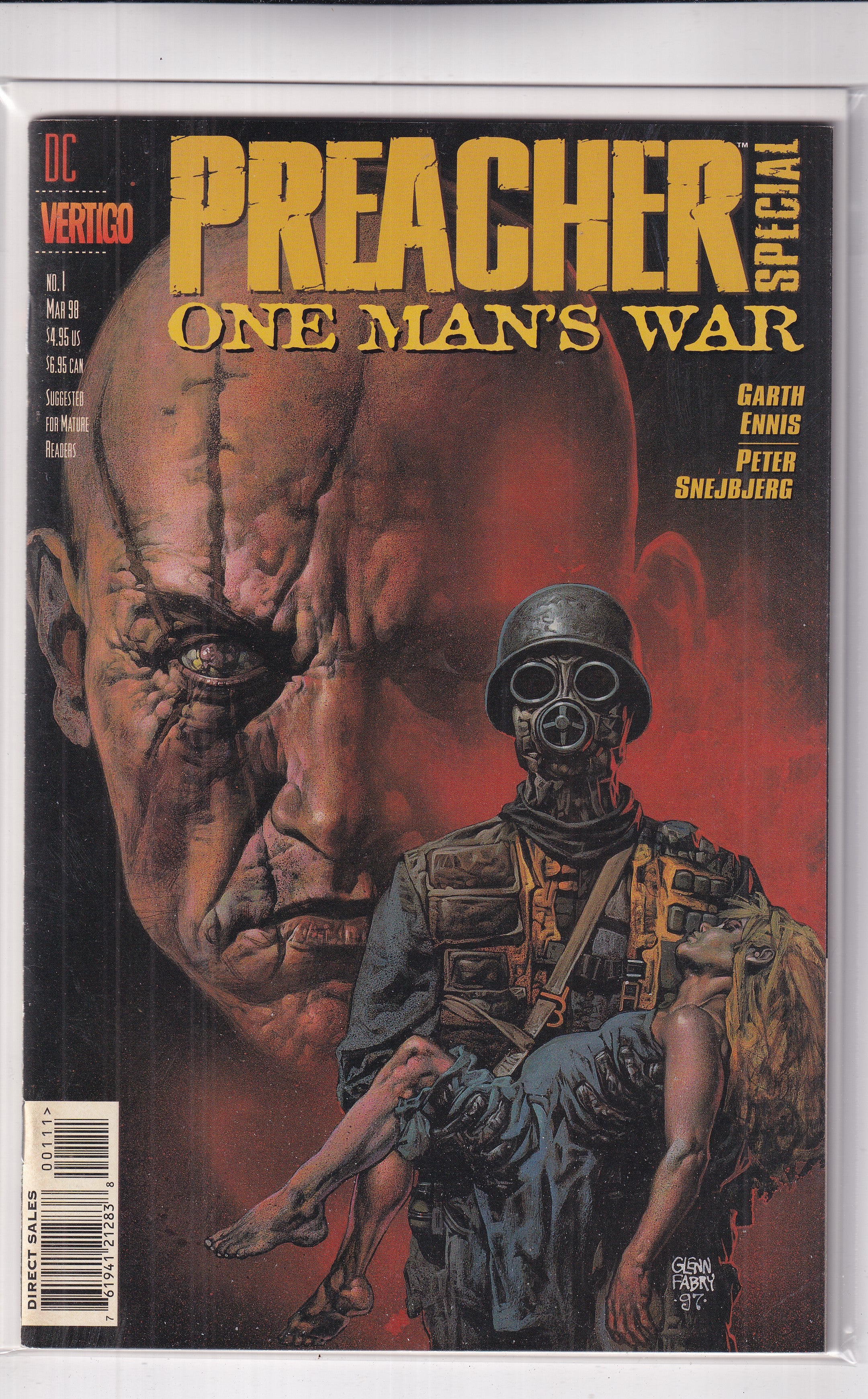 PREACHER SPECIAL ONE MAN'S WAR #1 - Slab City Comics 