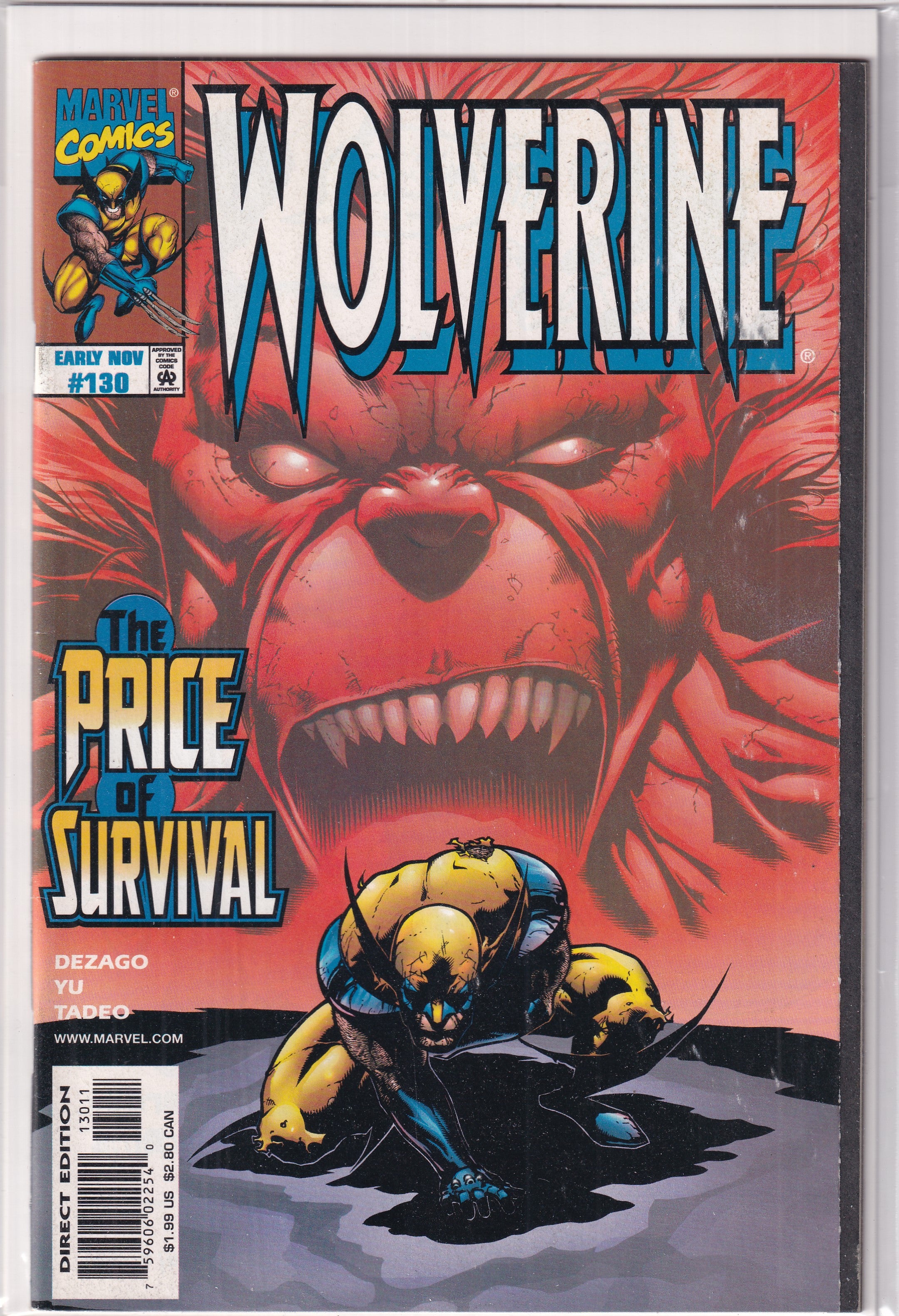 WOLVERINE #130 - Slab City Comics 