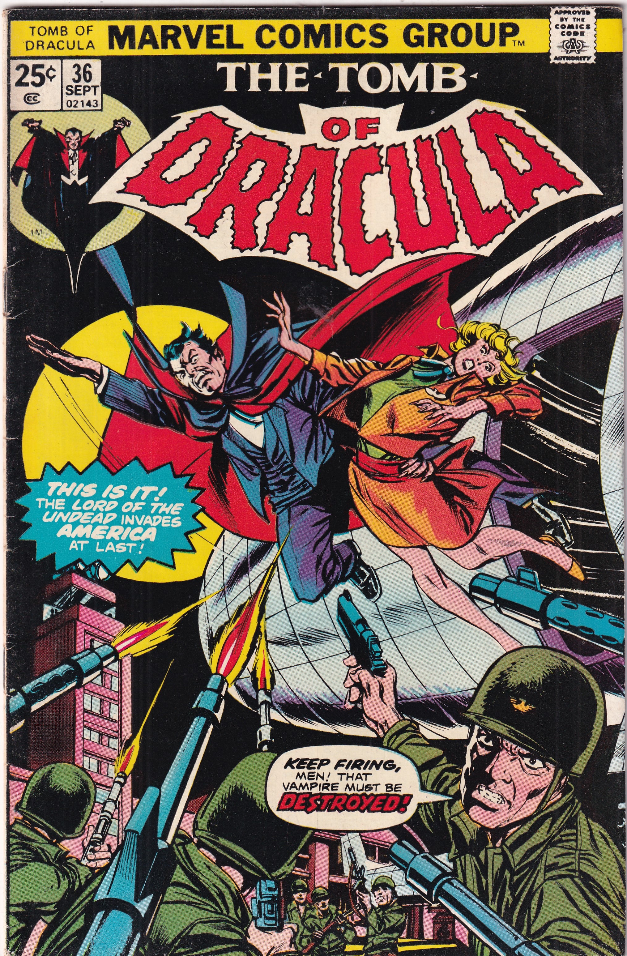 TOMB OF DRACULA #36 - Slab City Comics 
