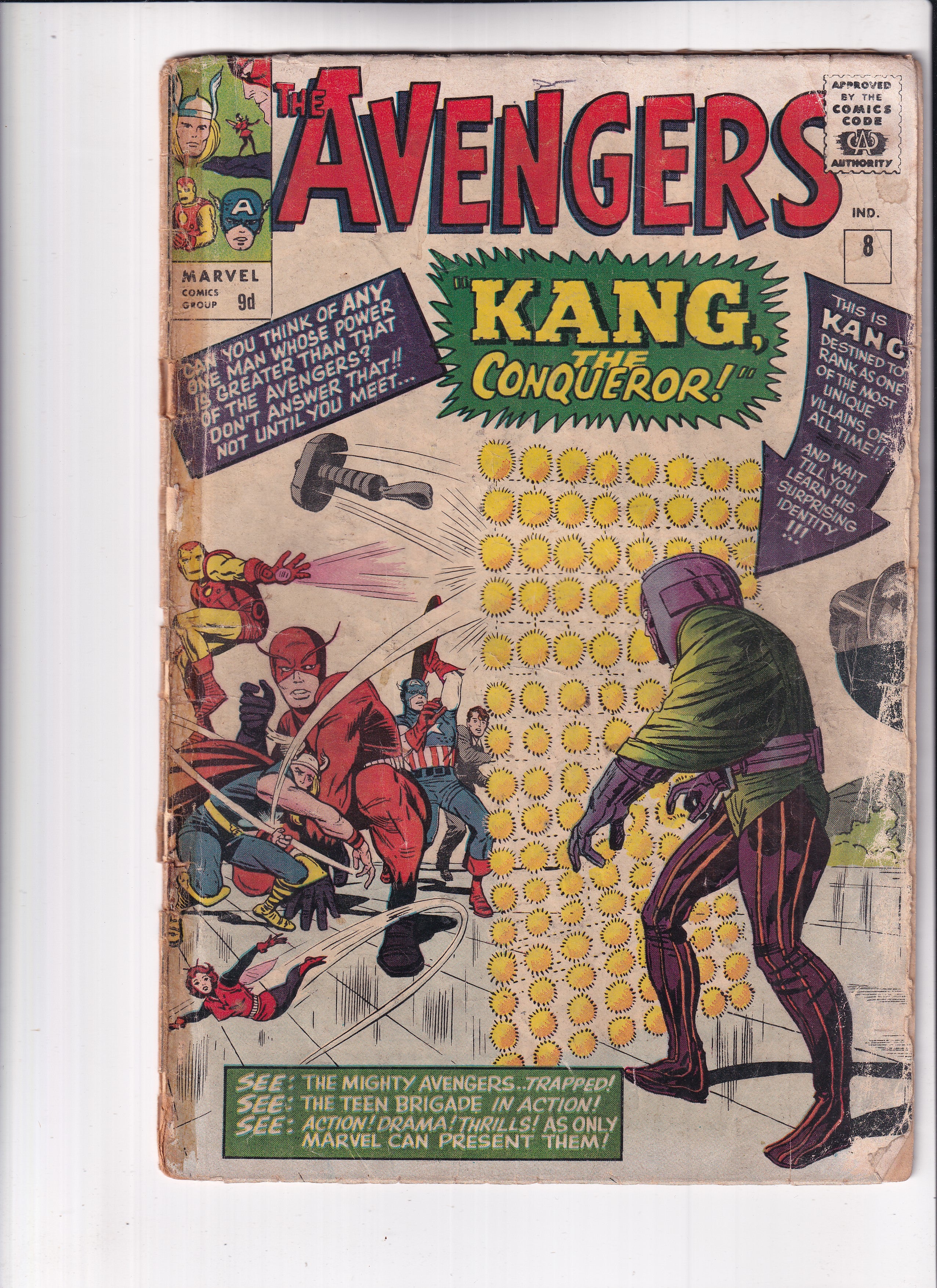 AVENGERS #8 (DETACHED COVER) - Slab City Comics 