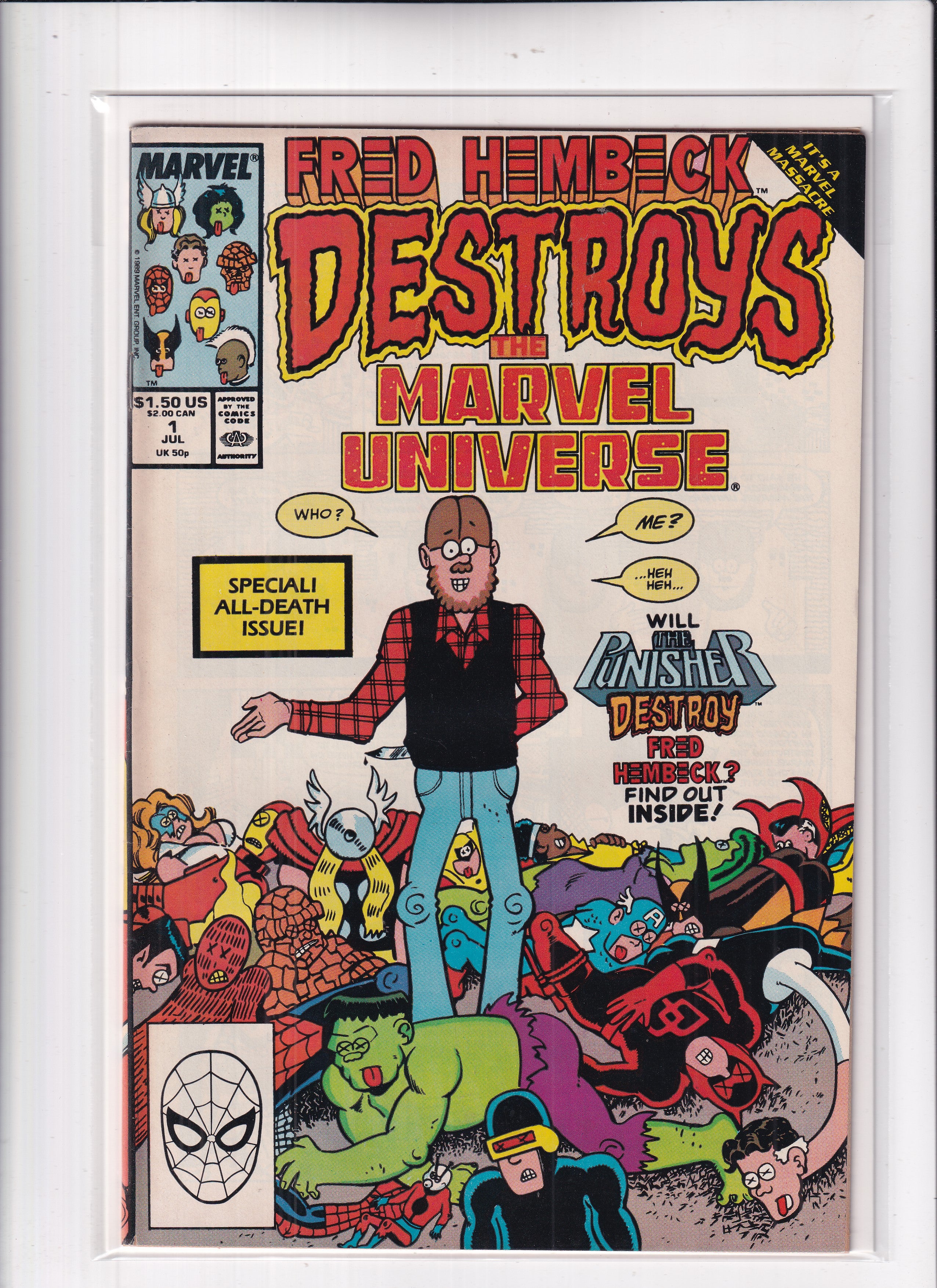 FRED HEMBECK DESTROYS THE MARVEL UNIVERSE #1 - Slab City Comics 