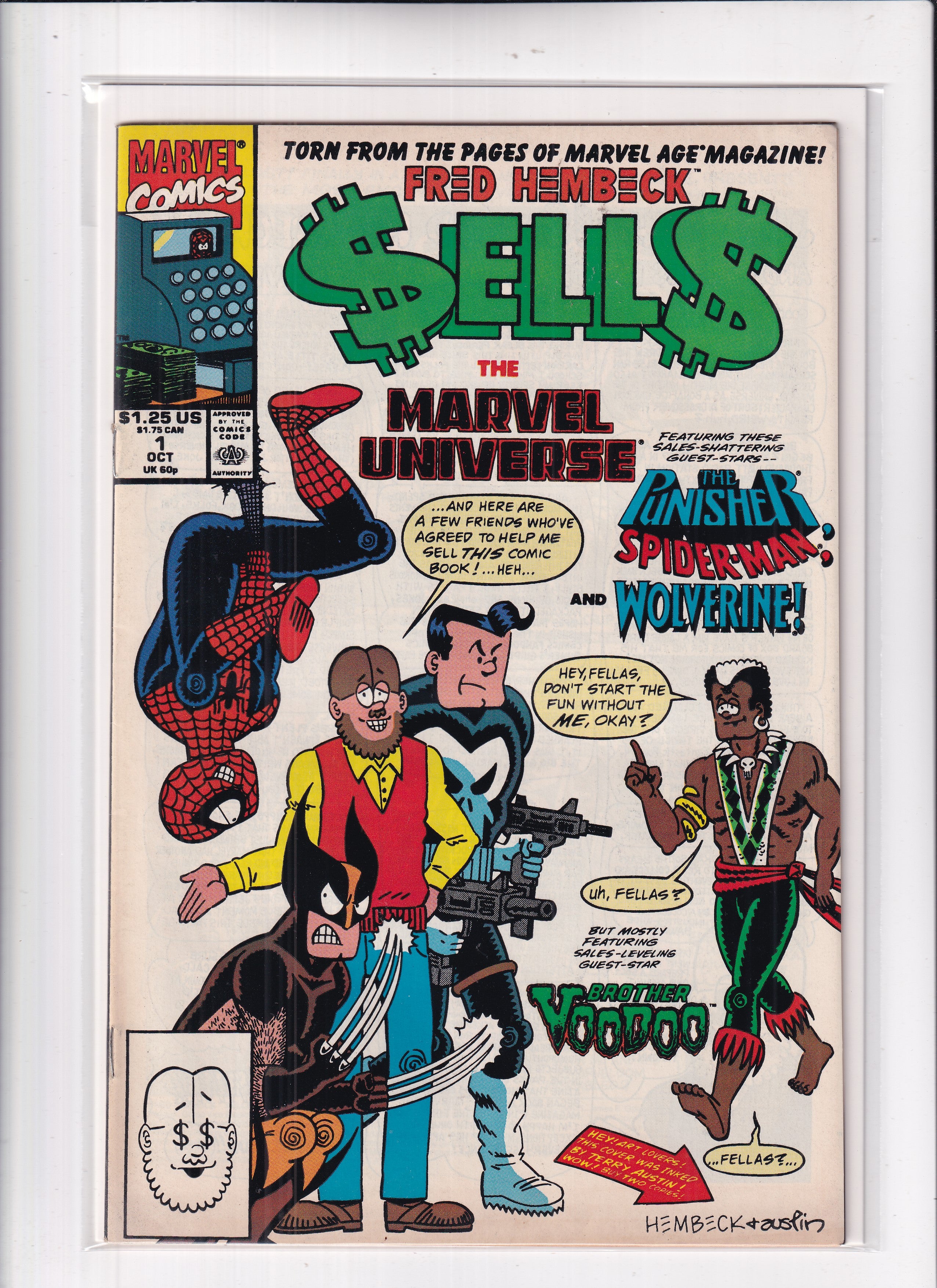 FRED HEMBECK SELLS THE MARVEL UNIVERSE #1 - Slab City Comics 