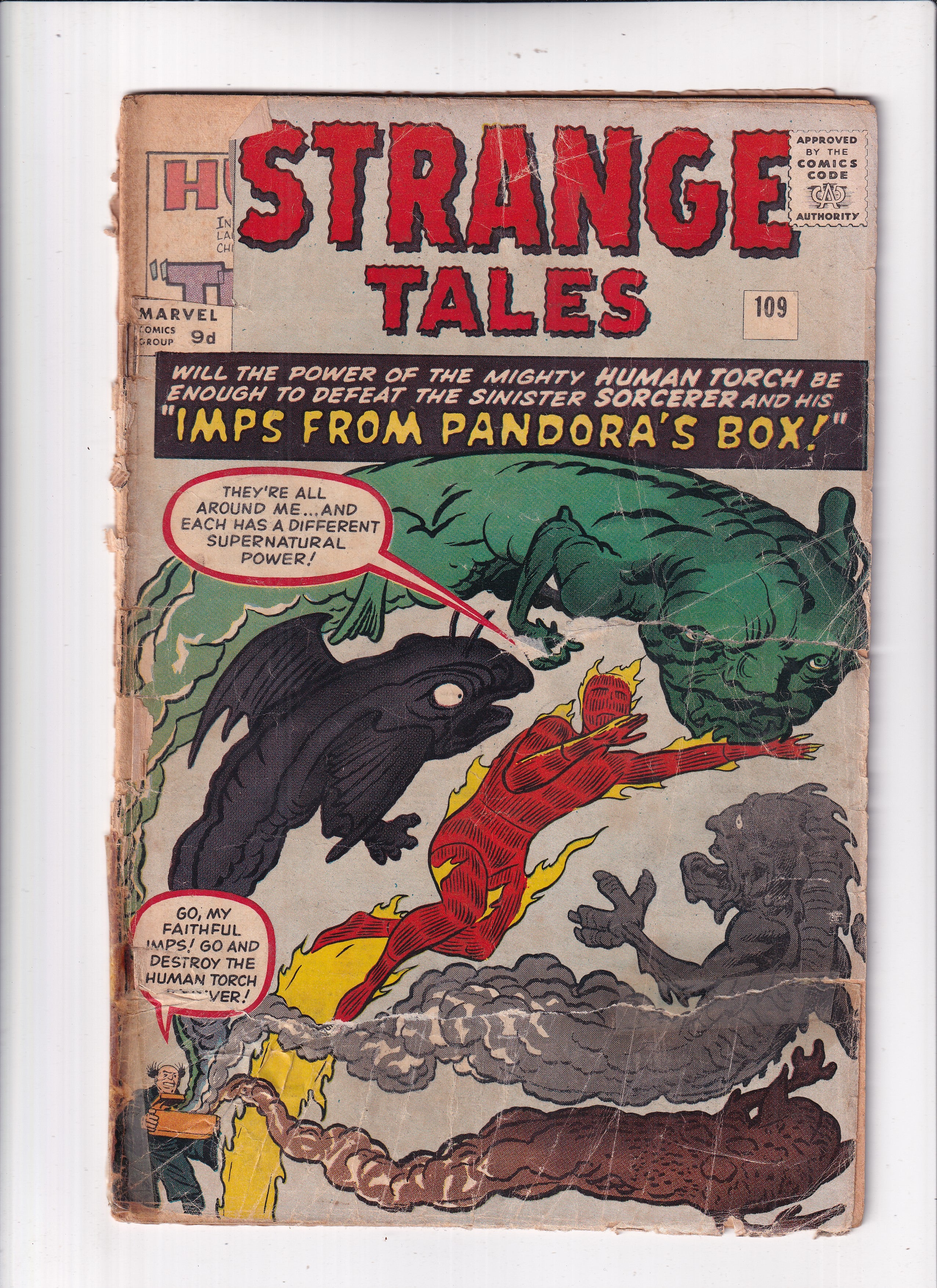 STRANGE TALES #109 CHECK COVER ATTACHED!! - Slab City Comics 