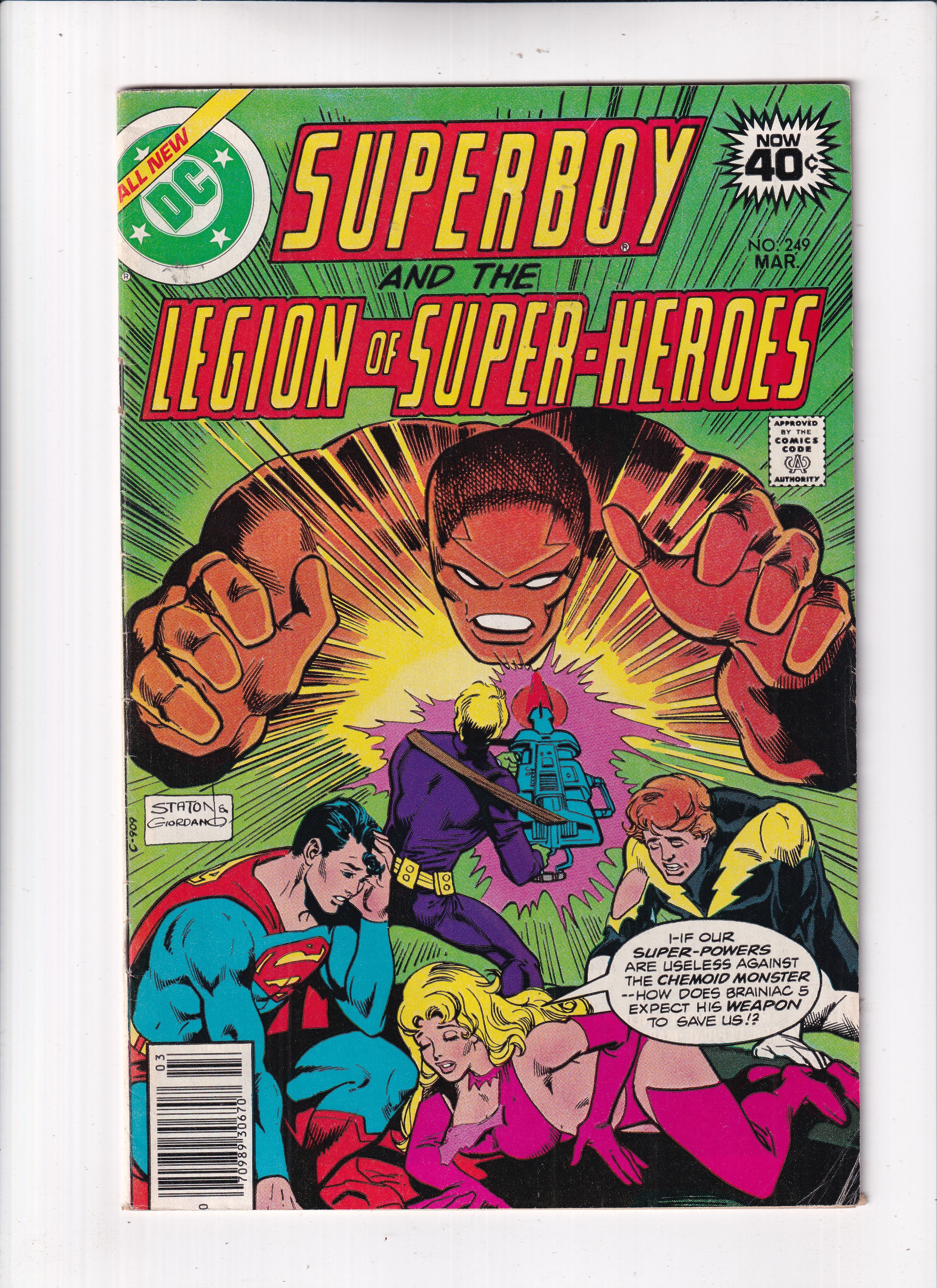 SUPERBOY AND THE LEGION OF SUPER-HEROES #249 - Slab City Comics 