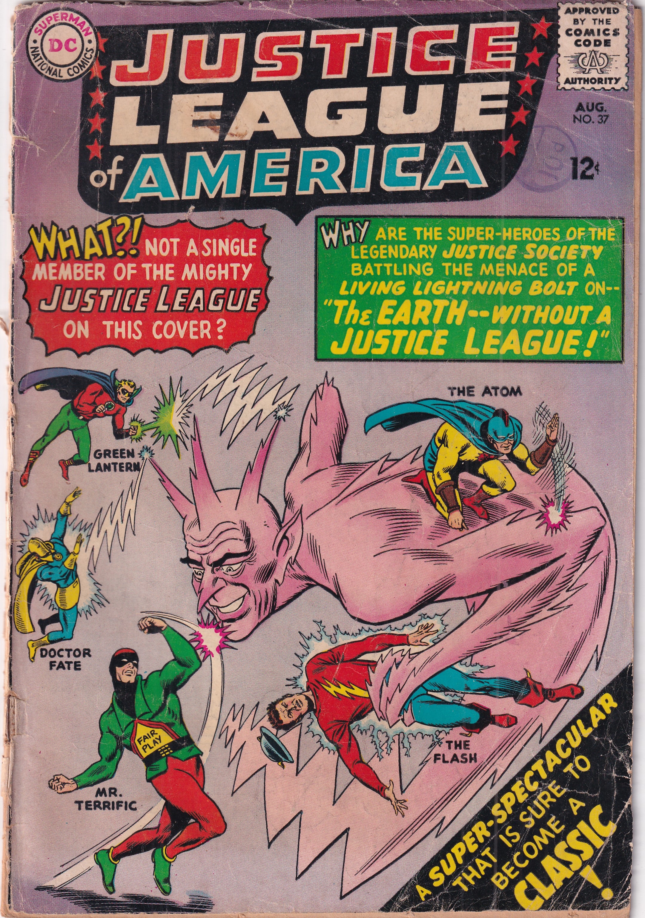 Justice League of America #37 (detached cover)