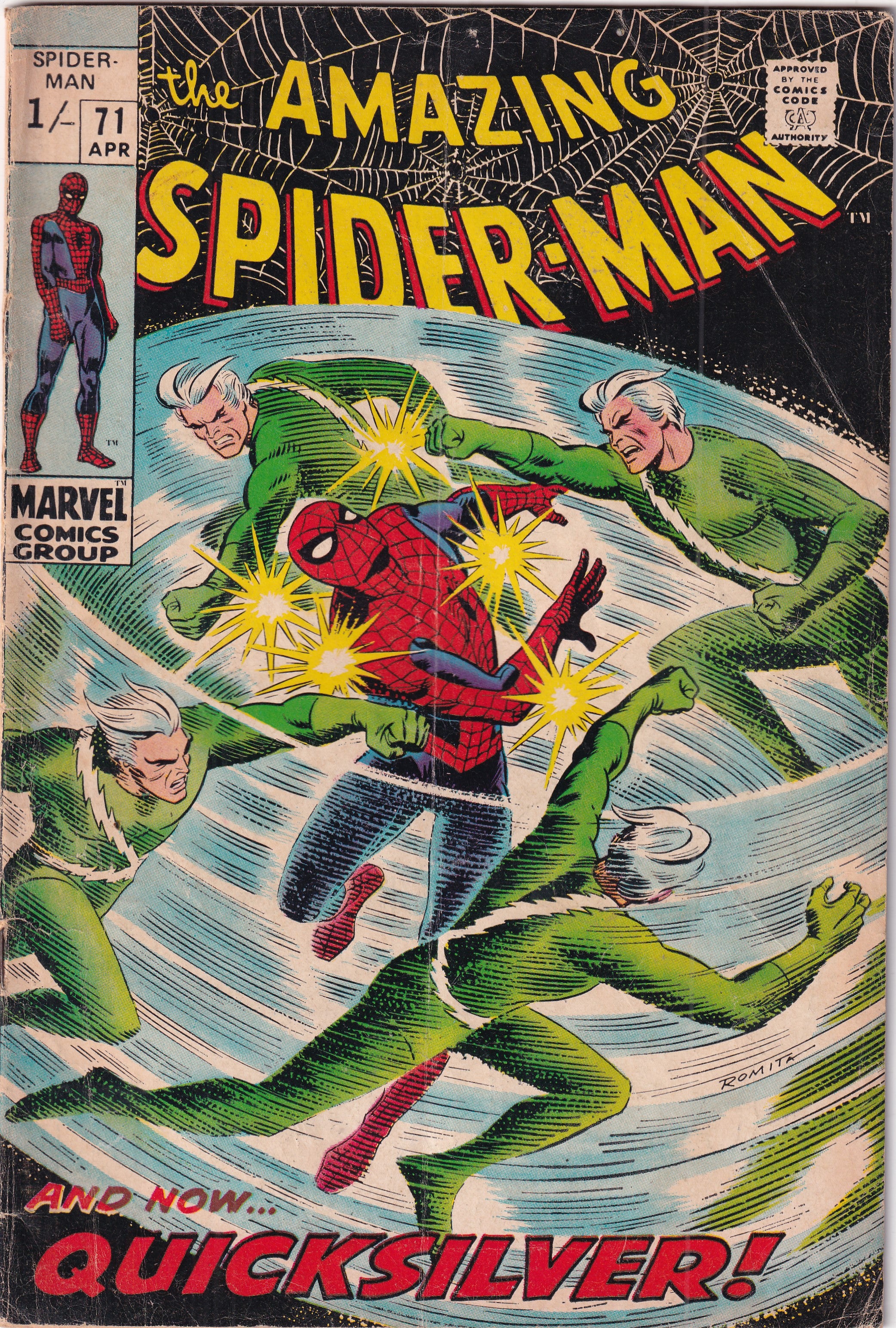 Amazing Spider-Man #71 Detached Cover